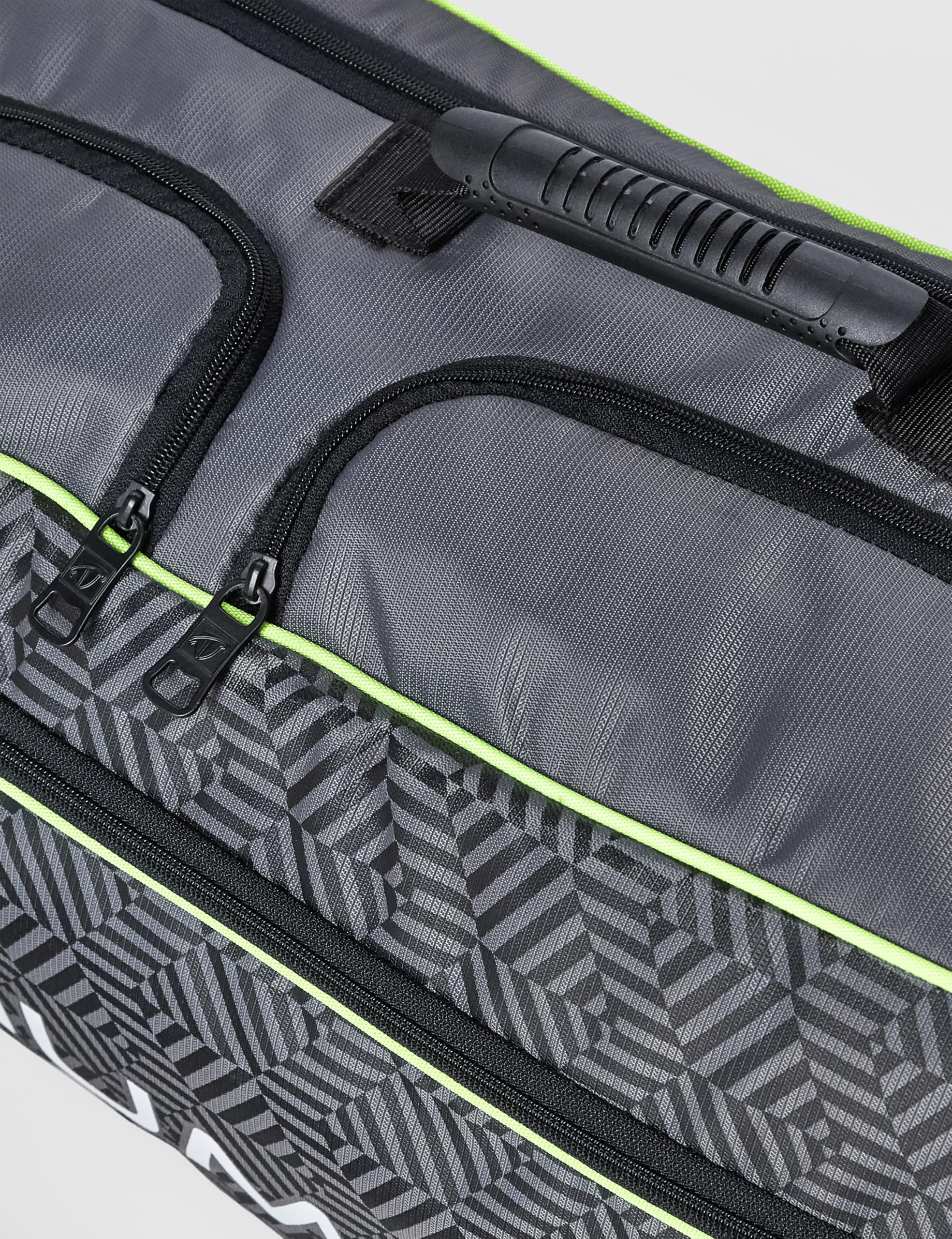 Triumph Pride 6R Tennis Kit Bag Grey/Lime 2