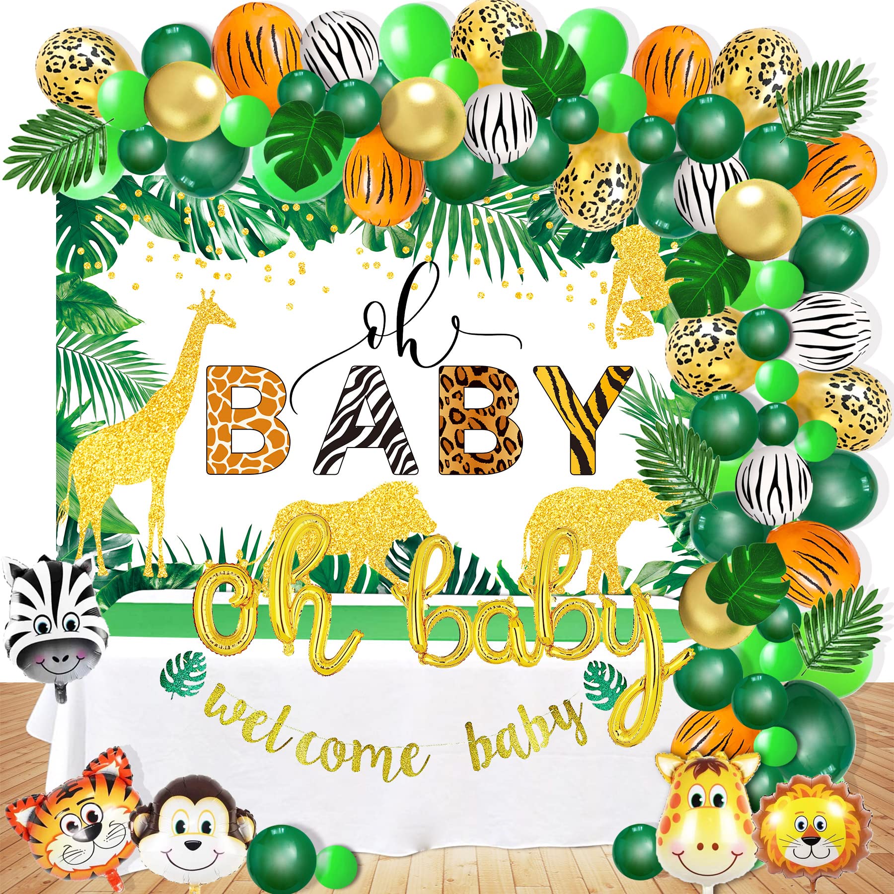 Buy Jungle Theme Baby Shower Decorations Supplies, Safari Baby Shower