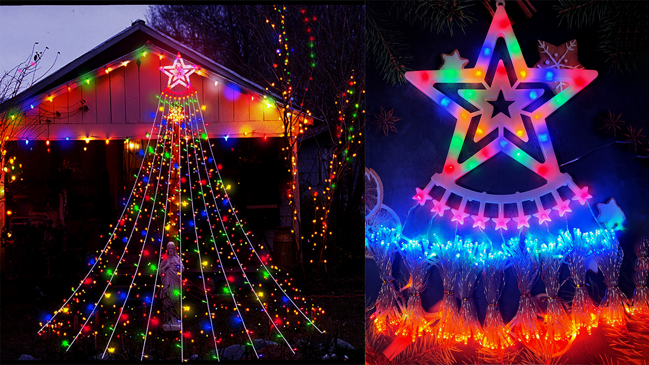 Aokudoni Outdoor Christmas Decorations: 12.6ft 350LED