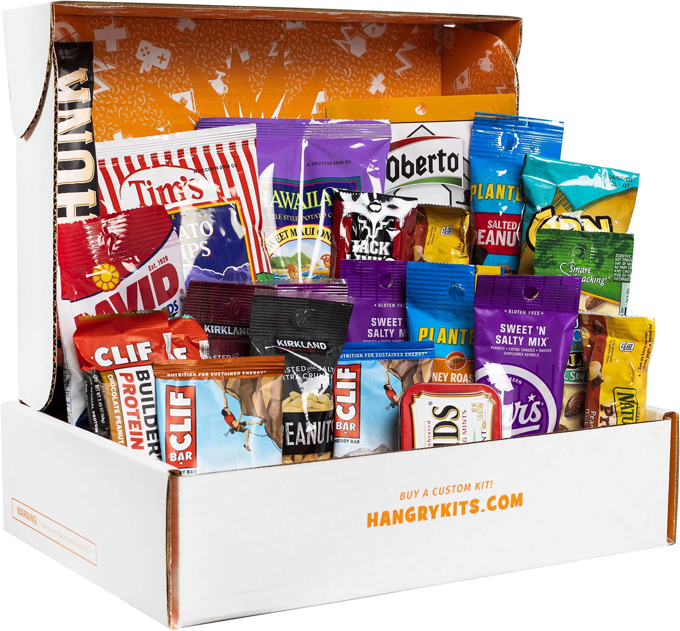 MEGA MAN HANGRY KIT - Gift for Men - College Care Package - Full Of What Men Crave - Nuts, Meat, Protein, and All Other Types of Snacks (22 Items)