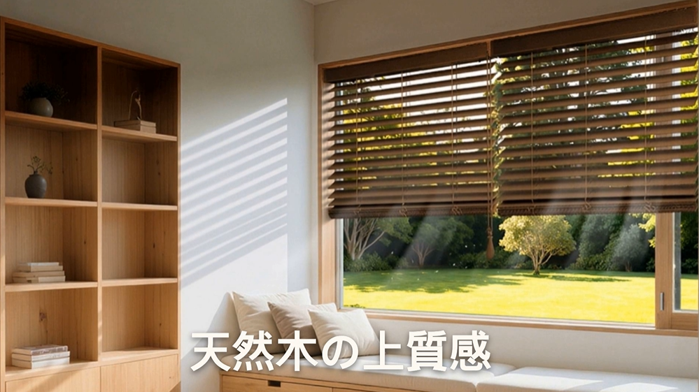 Amazon｜ブラインドカーテン ウッドブラインド 木製カーテン 調光