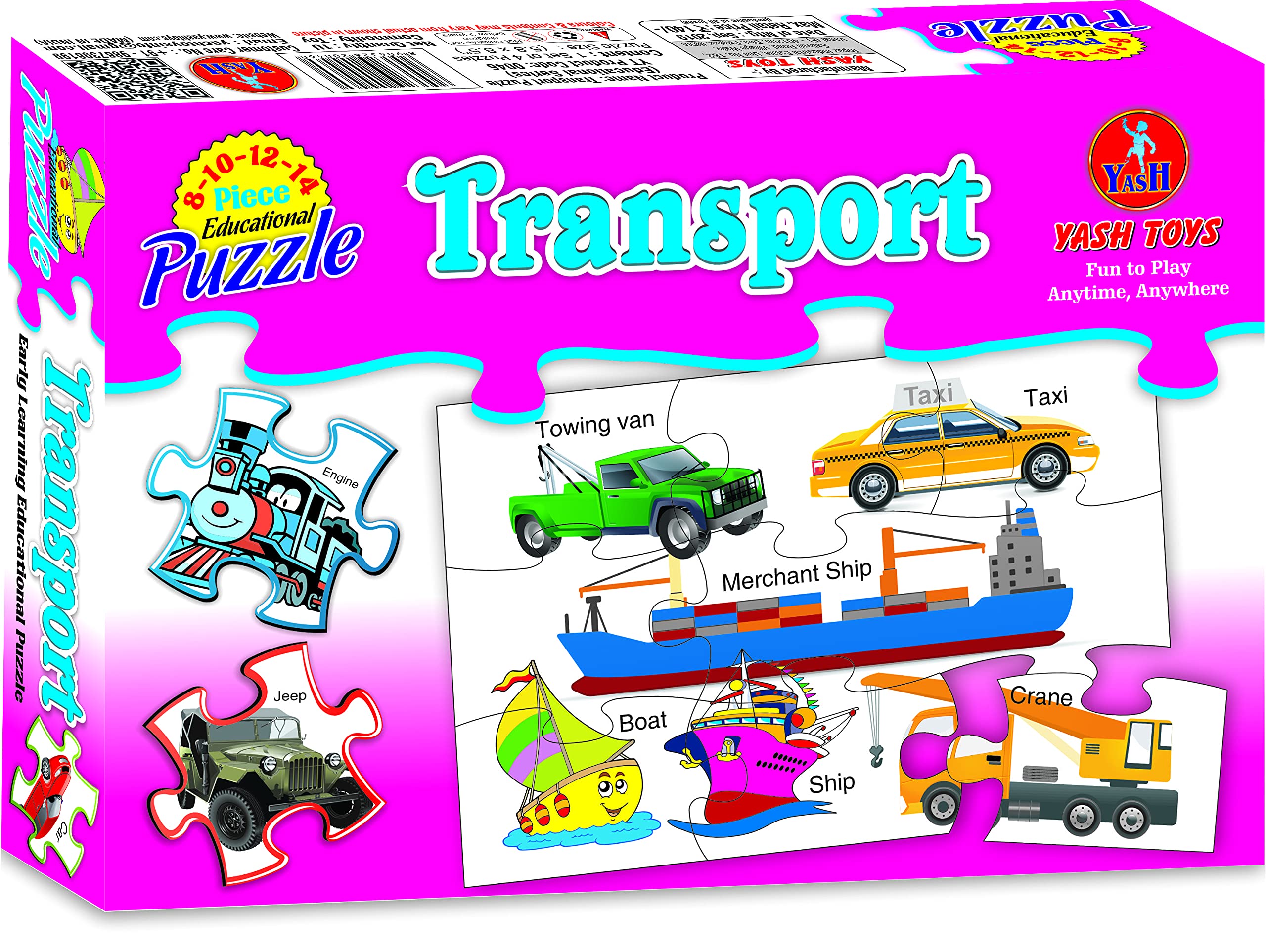 Educational Transport Vehicle Puzzle for Kids, Includes 8-14 Pieces of Fun Puzzle (Transport) (B098XR9TTR) Amazon Price History, Amazon Price Tracker