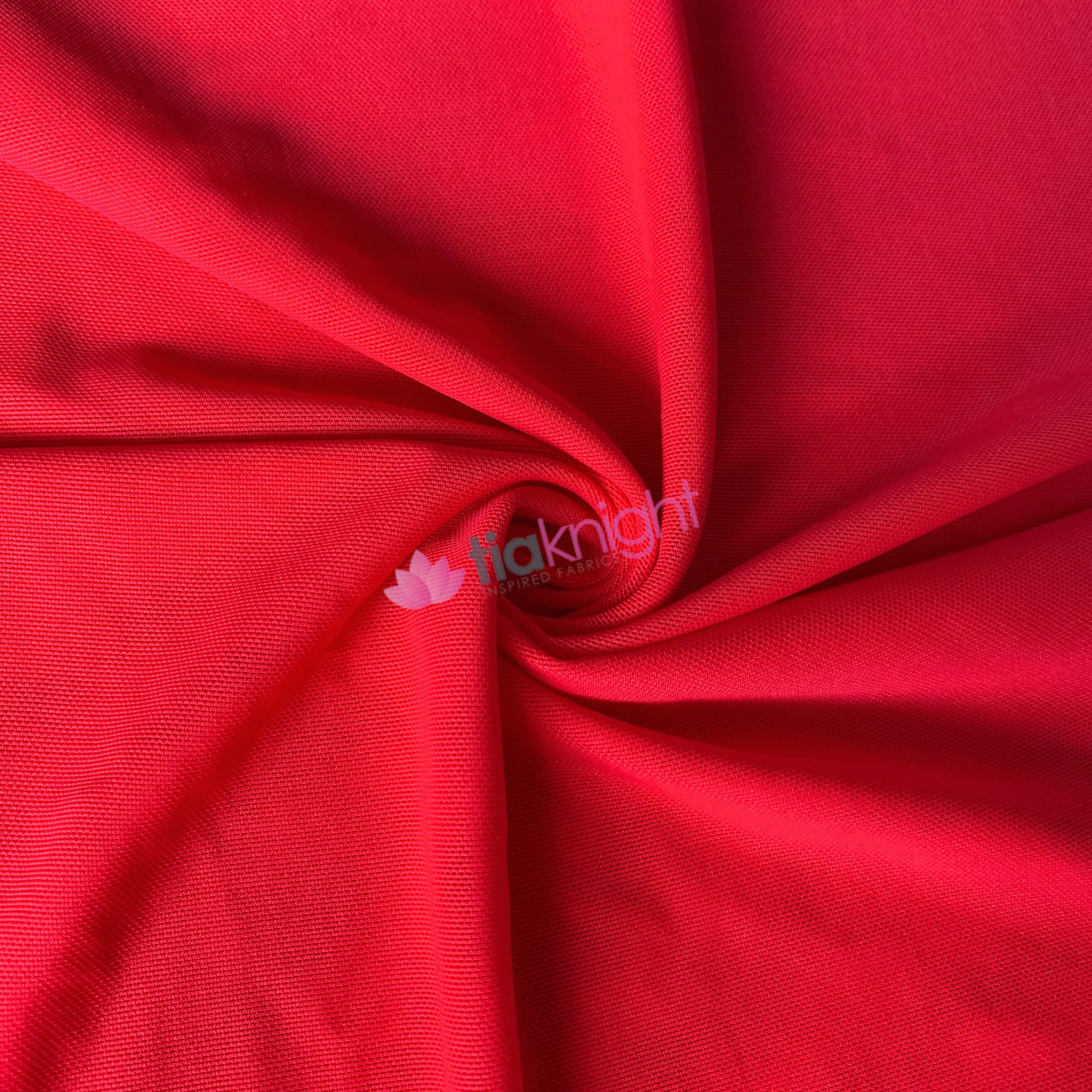 Corsetry Power Mesh/Net Material | Heavy Duty 4 Way Stretch Dressmaking Material | Sold by The Metre | by Tia Knight (Red)