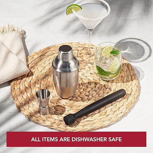 Miniatura 4 de Vacu Vin Juego de cóctel de acero inoxidable de 3 piezas, estándar, plateado