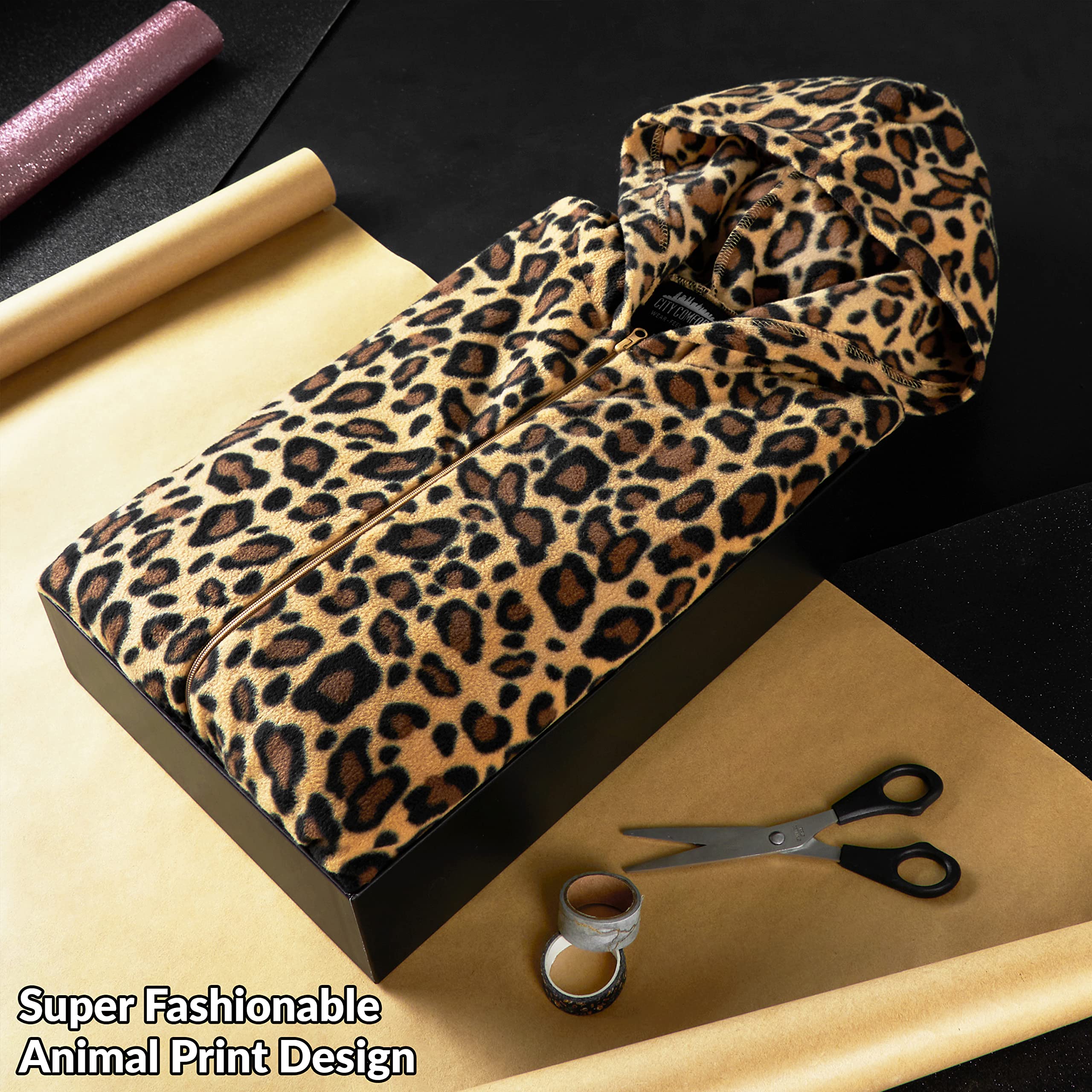 CityComfort Pigiama Intero Donna - Pigiamone Intero in Pile S-XL Caldo e Morbido