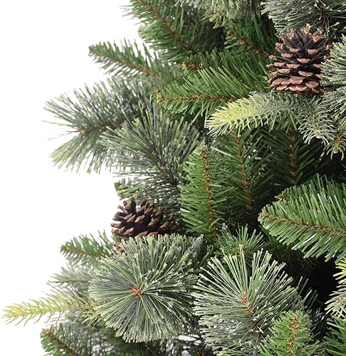 Miniatura 7 de Puleo International Árbol de Navidad artificial de pino Montana preiluminado de 7.5 pies con 700 luces, color verde