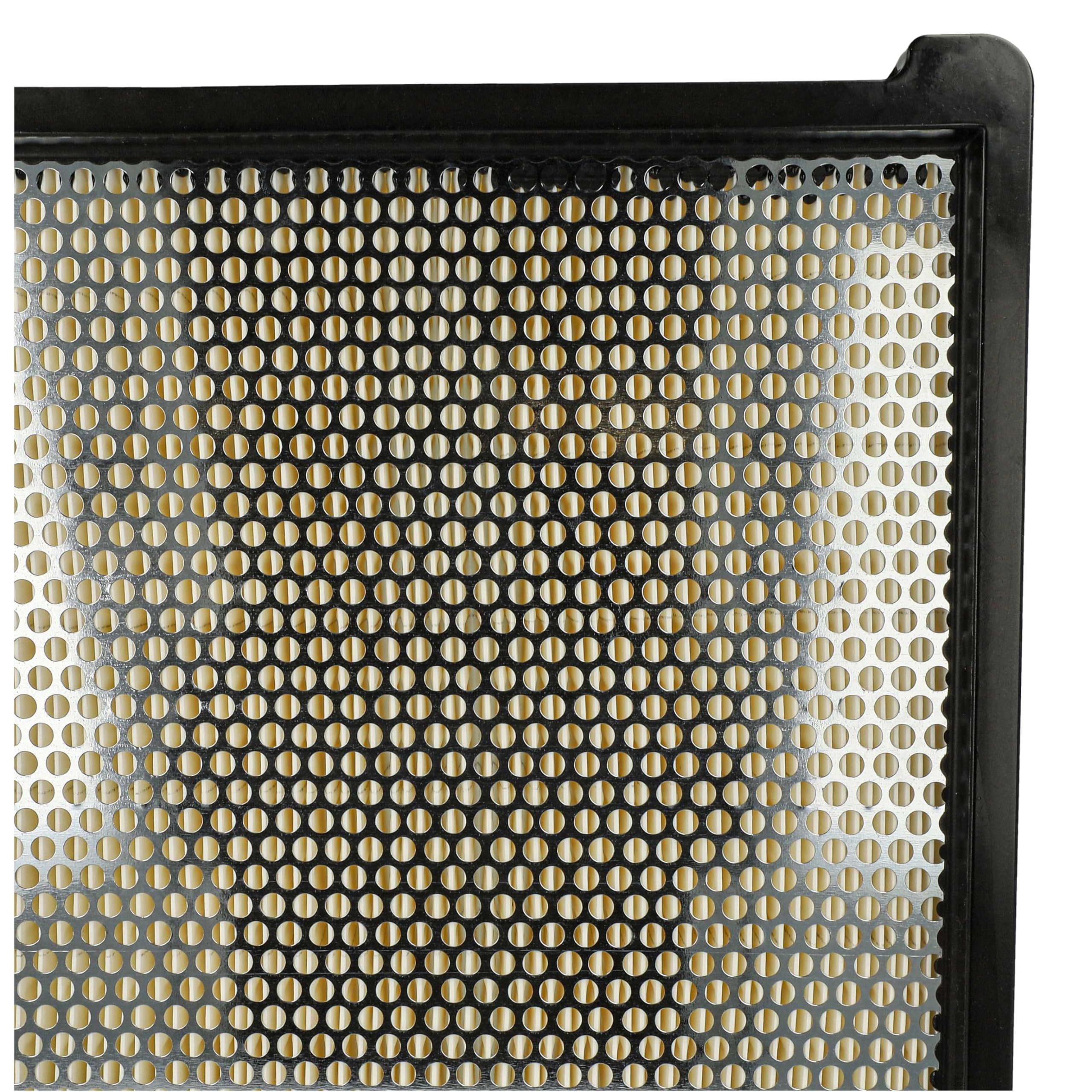 vhbw 3 płaskie plisowane filtry kompatybilne z Kärcher KM 75/40 W P Classic, KM 75/40 W, P samojezdne, zamiatarka, zapasowy filtr powietrza