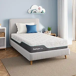 FATHOM Firm Twin Mattress 6 Inch Memory Foam Mattress Twin Size Bed in a Box for Back Pain Relief and Cool Sleep with Gel Foam and Removeable Fiberglass Free Cover, CertiPUR-US Certified
