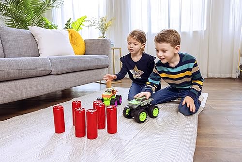 Miniatura 8 de Juguete de camión monstruo explosivo con sonidos y luces explosivas, aplasta una y otra vez, juguetes de camión monstruo para niños de 3, 4 a 7 años