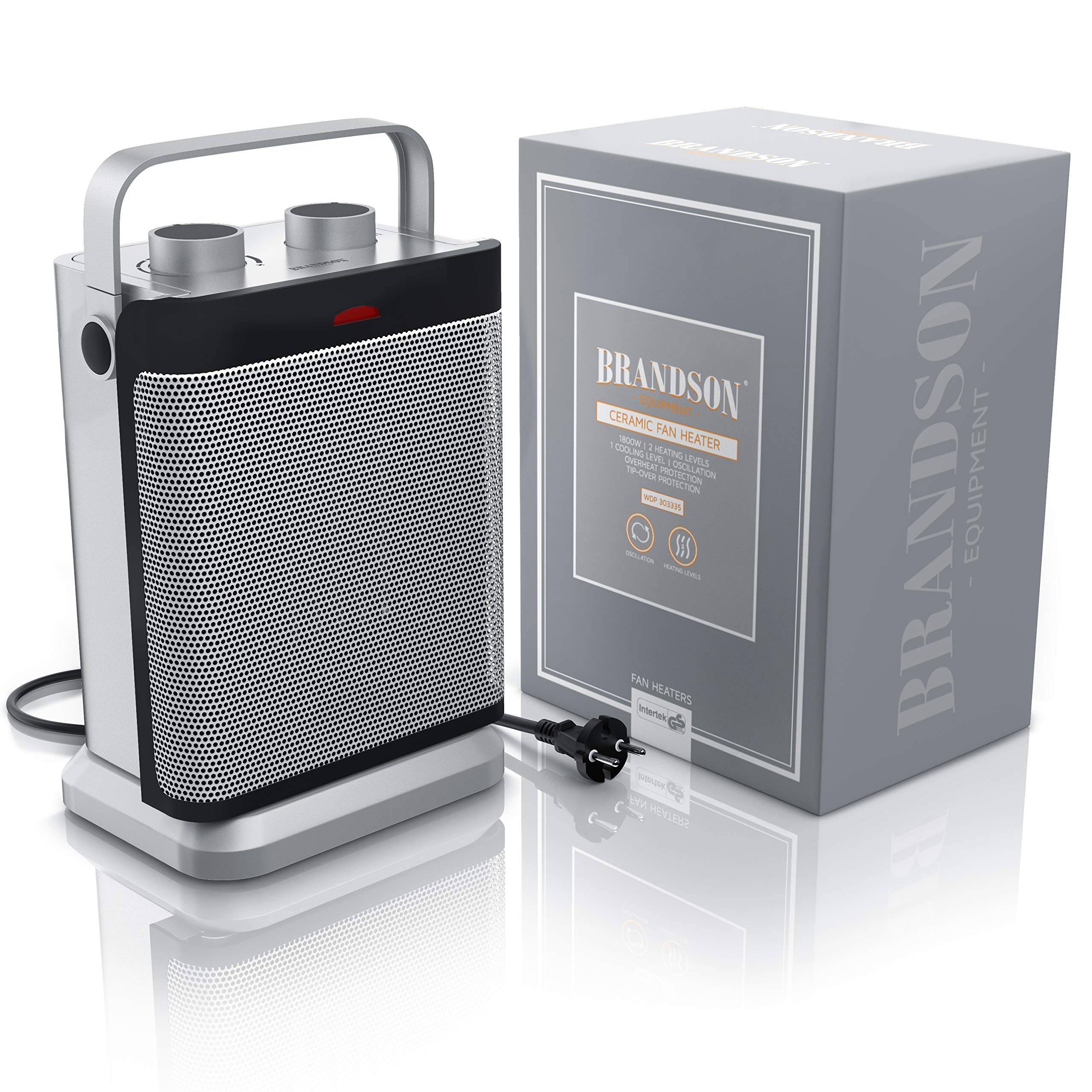 Heizlüfter Steckdose Heizlüfter Keramik Brandson Heizgerät Heizlüfter 1800W GS Zertifiziert 153562285415 Heiztower 1800W Oszillation