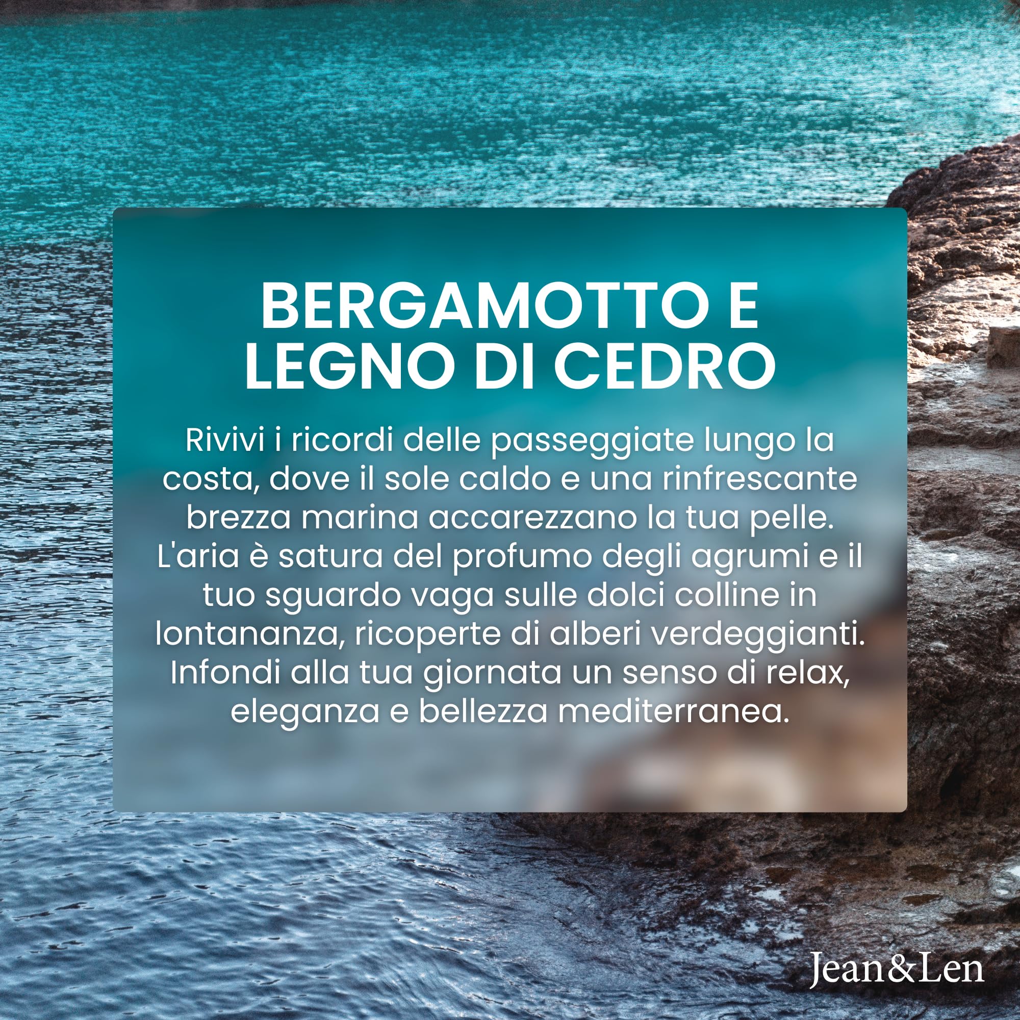 Jean & Len Body Ceremony Bergamot & Cedarwood, detergente e balsamo mani e corpo, set regalo di alta qualità, fragranza agrumata e aspra, confezione FSC certificata, 2 × 500 ml