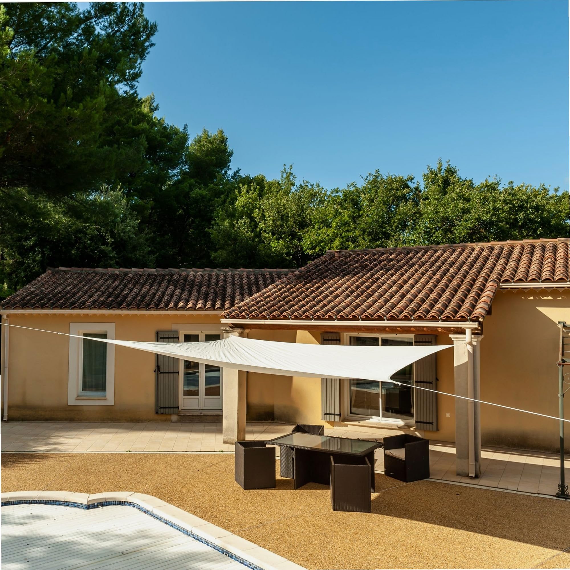 WerkaPro g/m2 11119- Tenda parasole da 160g/m2, quadrata, 5 x 5 m, per balcony, terrazza e Giardino — image 1