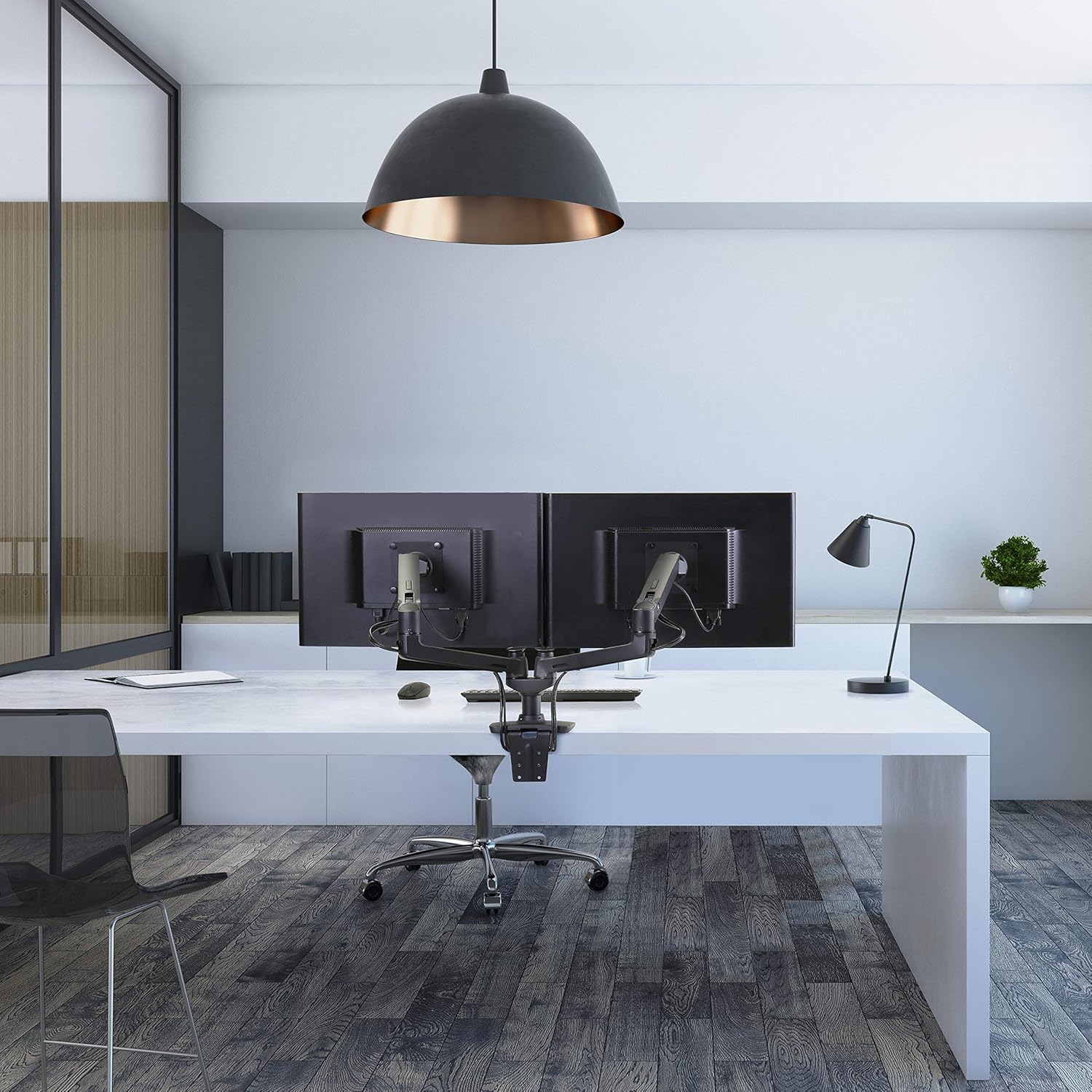 Lіmіtеd Dіѕсоunt Ergotron – LX Dual Monitor Arm, VESA Desk Mount – for 2 Monitors Up to 27 Inches, 7 to 20 lbs Each – Matte Black 