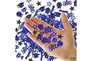 KatchOn Blue and Black Graduation Confetti for Unforgettable Celebrations