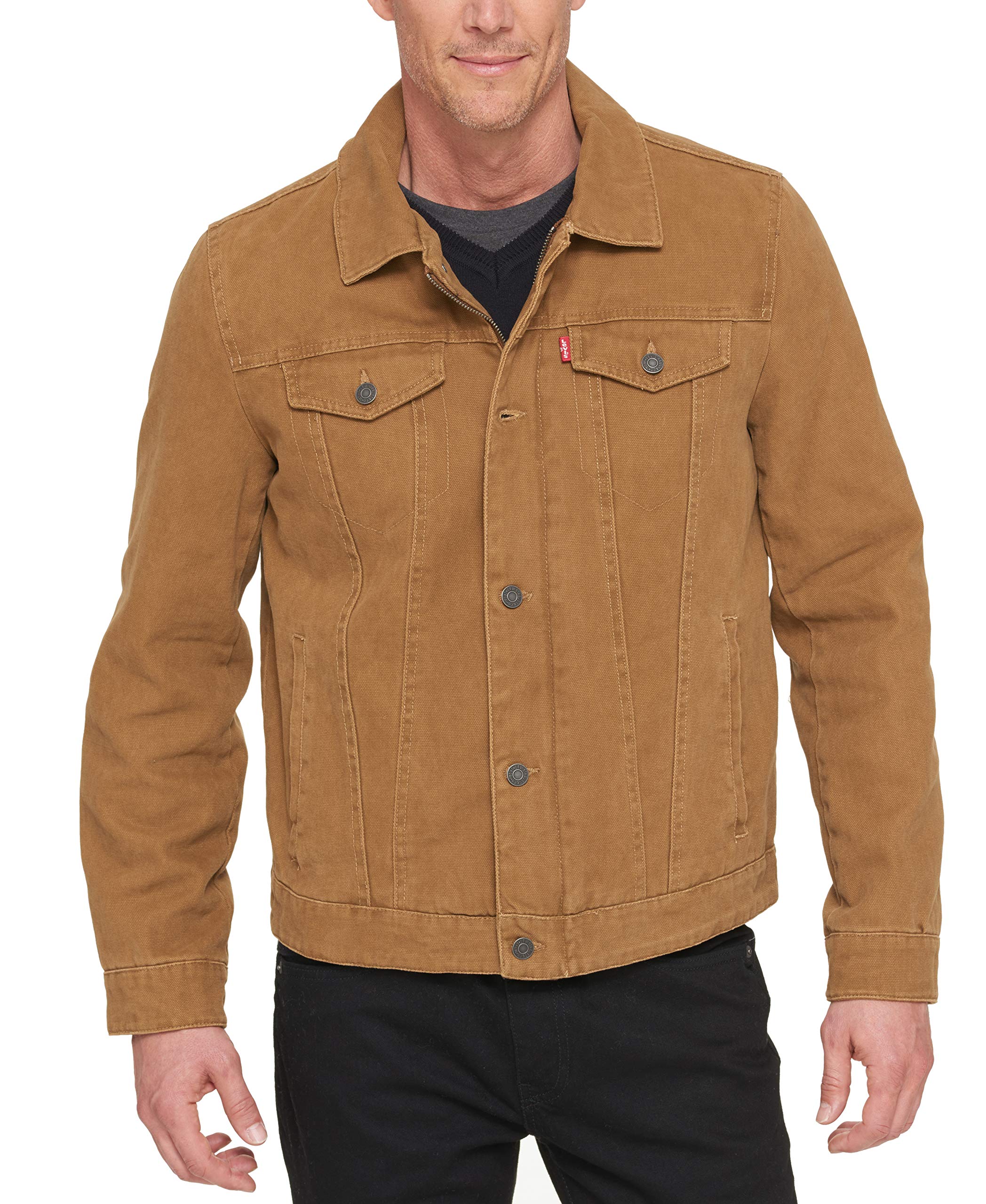 Cotton Canvas Laydown Trucker Jacket 