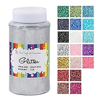 Vista 12 de Craft and Party, botella de una libra de purpurina para manualidades y decoración (borgoña)