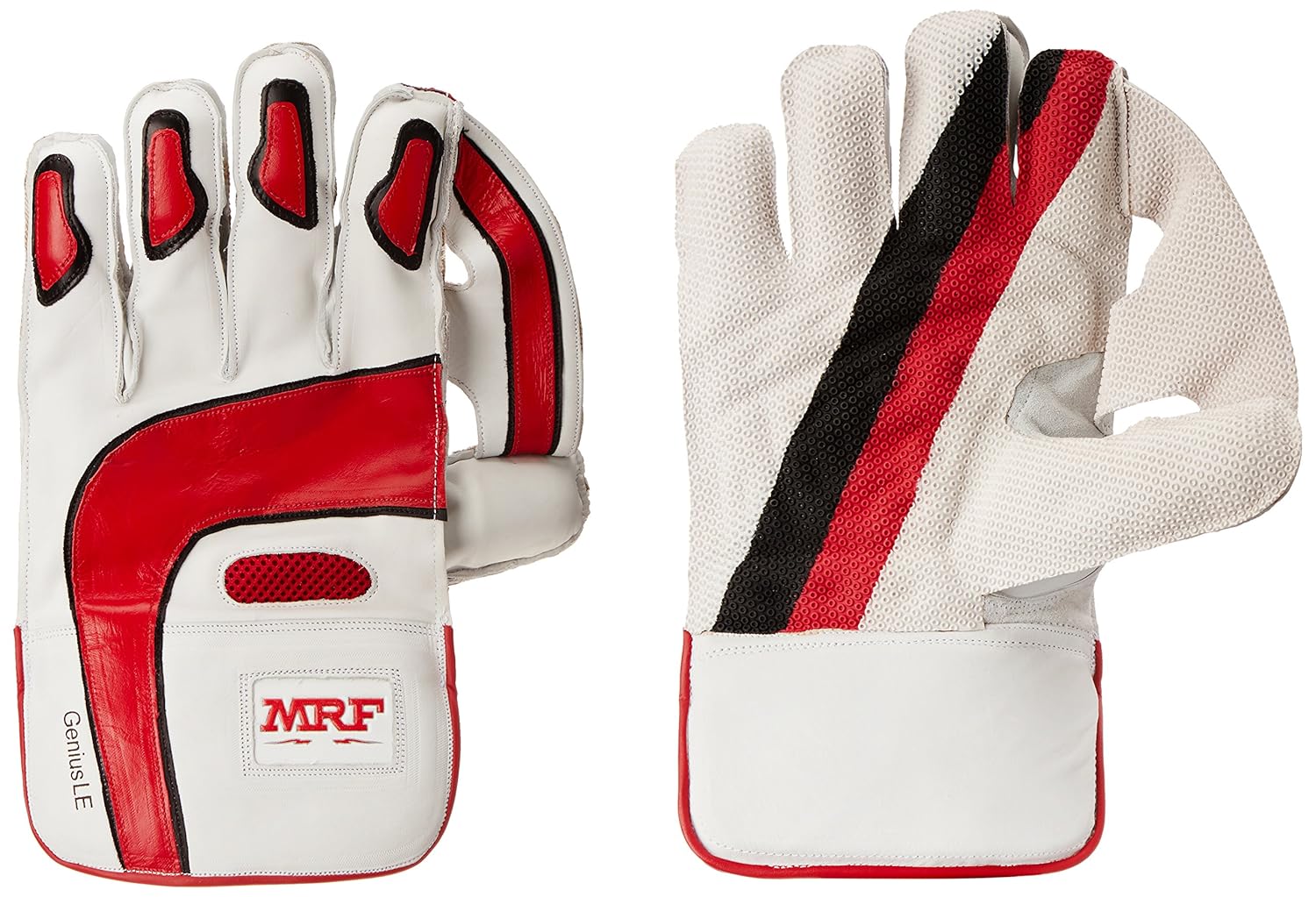 Buy Mrf Genius Wicket Keeping Gloves, Men's (White & Red) Online at Low