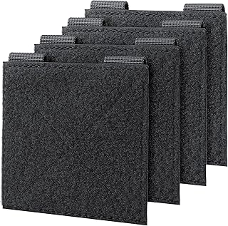 Molle Patch Panel,2/4 Pcs Tactical Hook&Loop Adapter Panel Morale Patch Board for Molle Accessories