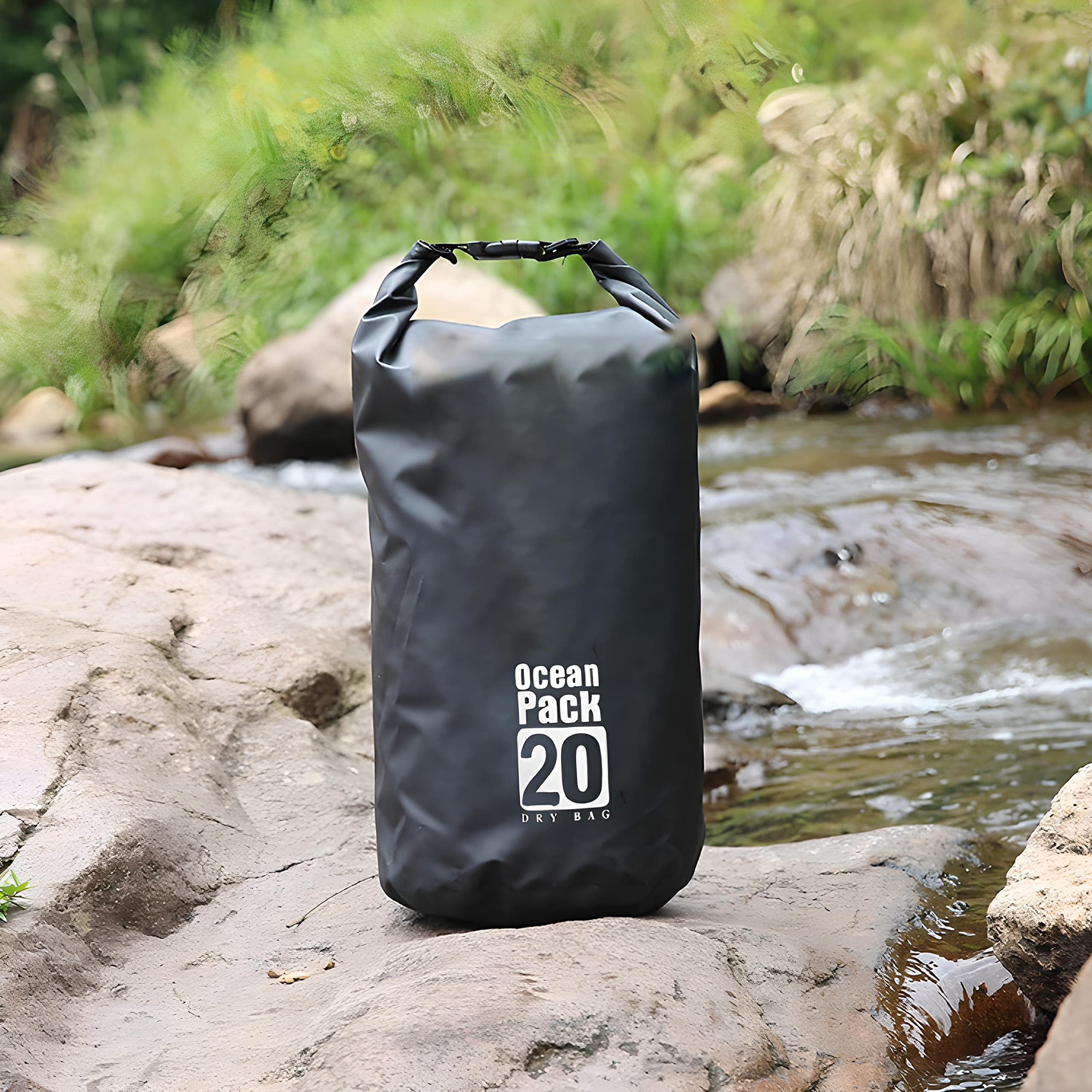 Retoo Dry Bag 20L wasserdichte Tasche für SUP, Kayaking, Boots-Ausflug Kanu, Fischen, Schwimmen, Wasserdichter Packsack, wasserdichte Tasche, Sack, Wasserfester Beutel mit Schultergurt Wassensport