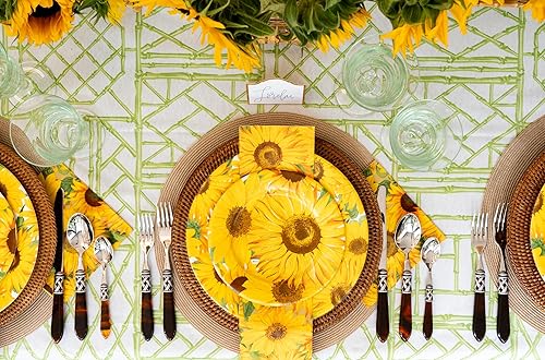 Miniatura 2 de Caspari Platos llanos de papel girasoles - 16 unidades