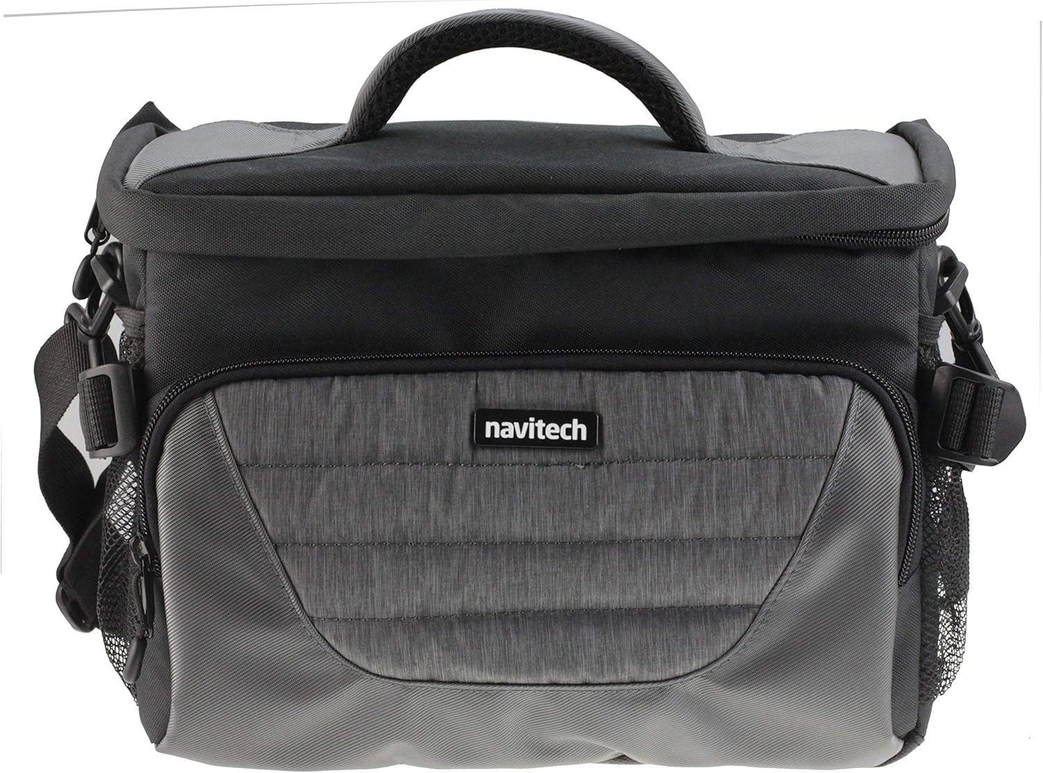 Navitech Grey Camcorder/Camera Bag Case Cover Compatible with The Canon Vixia HF G50, Canon XC 15 4K, Canon XA with Shoulder and Belt Straps