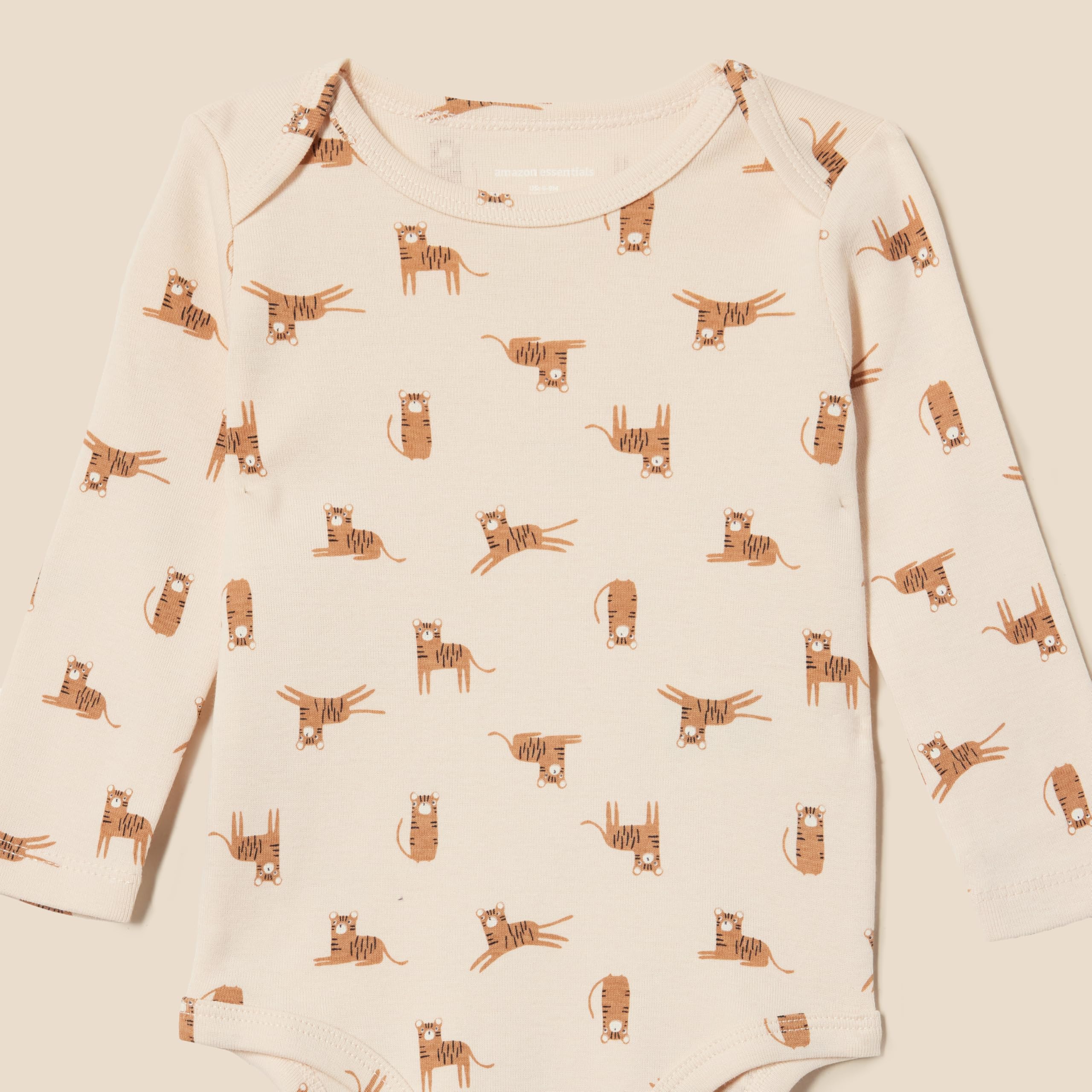 Amazon Essentials Body a Maniche Lunghe, Pacco da 6