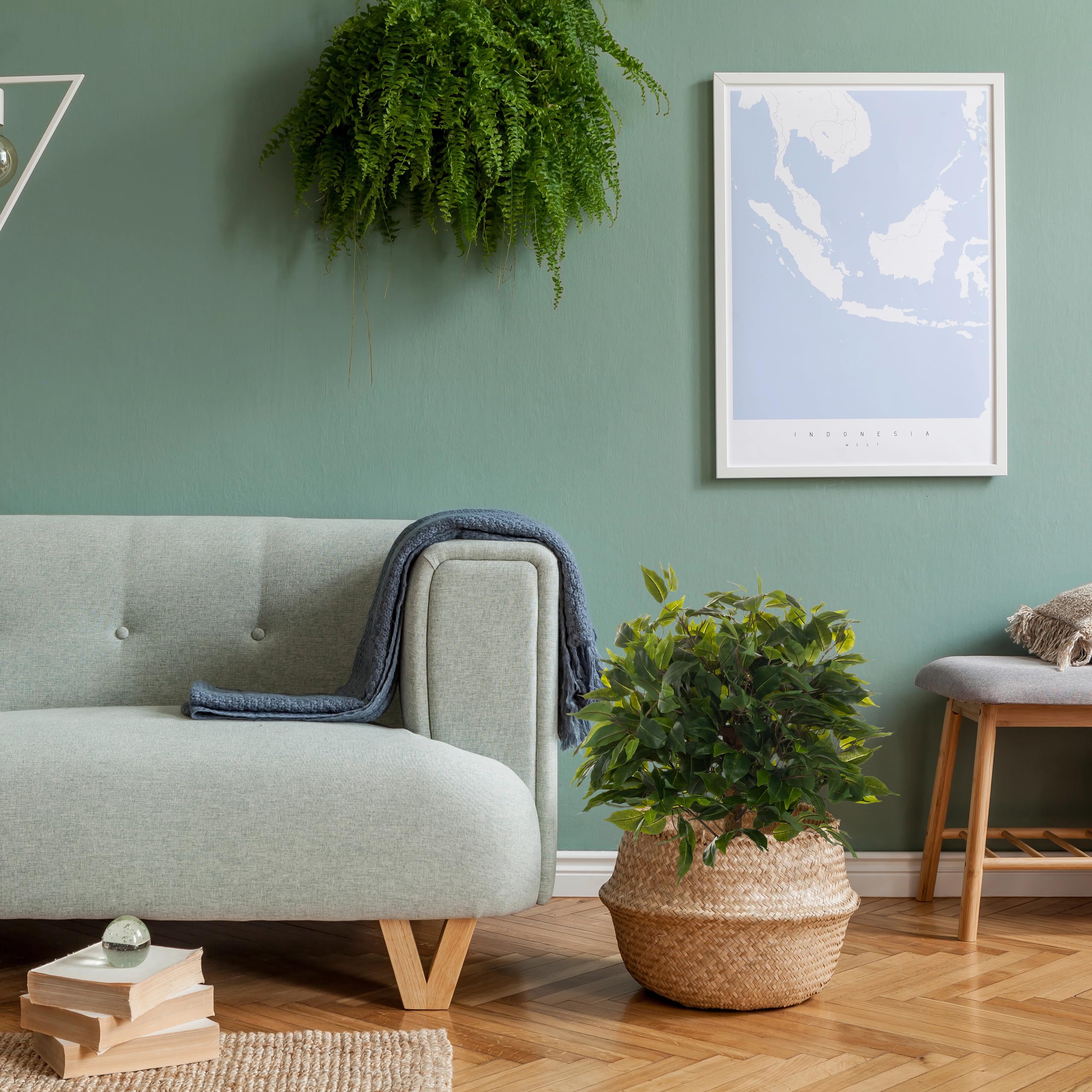 hjh OFFICE Planta Artificial 65 cm FICUS II Planta Artificial Decorativa, Higo de Abedul, árbol Artificial de fácil Cuidado