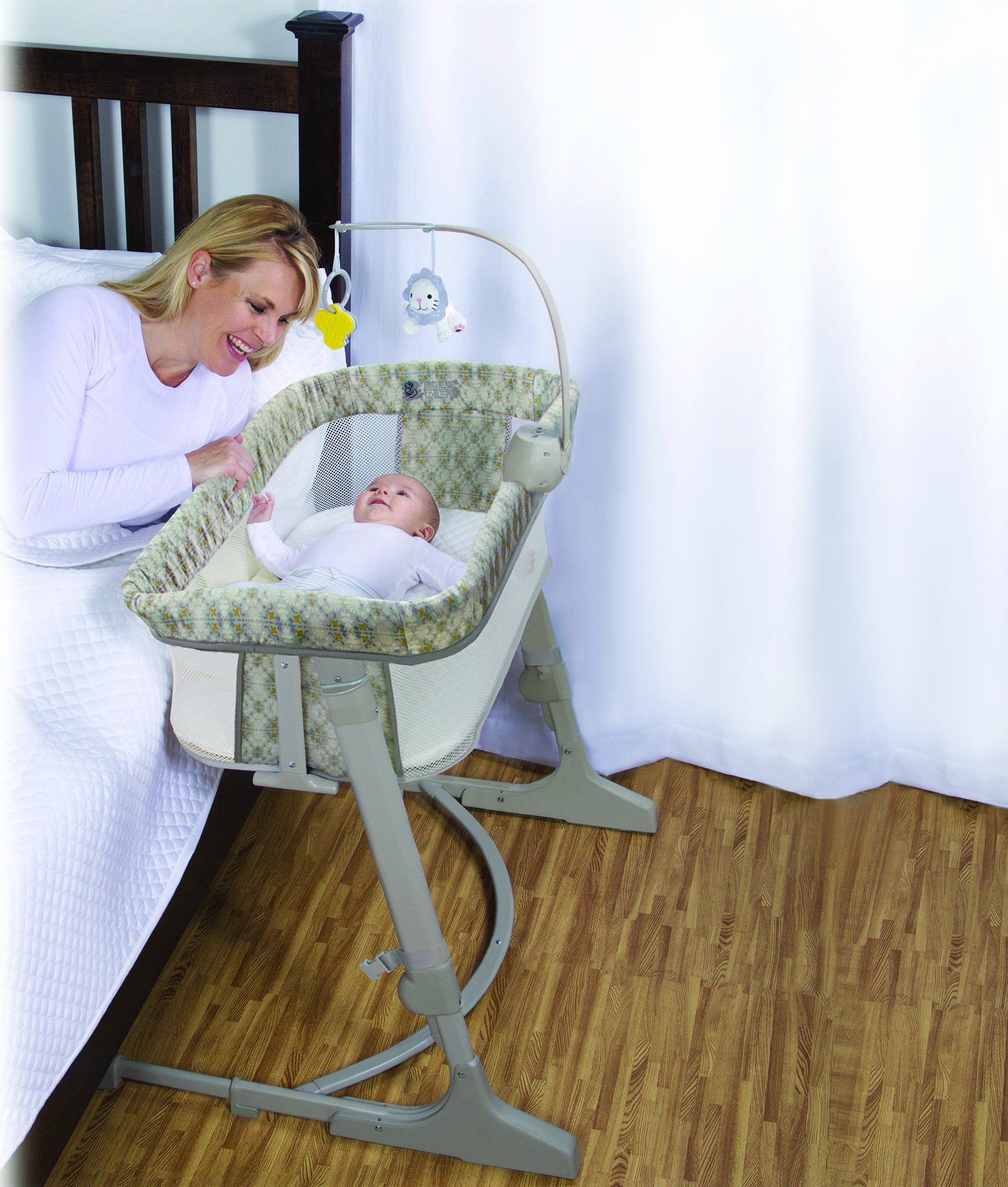 Arms Reach Versatile Co Sleeper Bedside Bassinet Featuring Height - Main Image