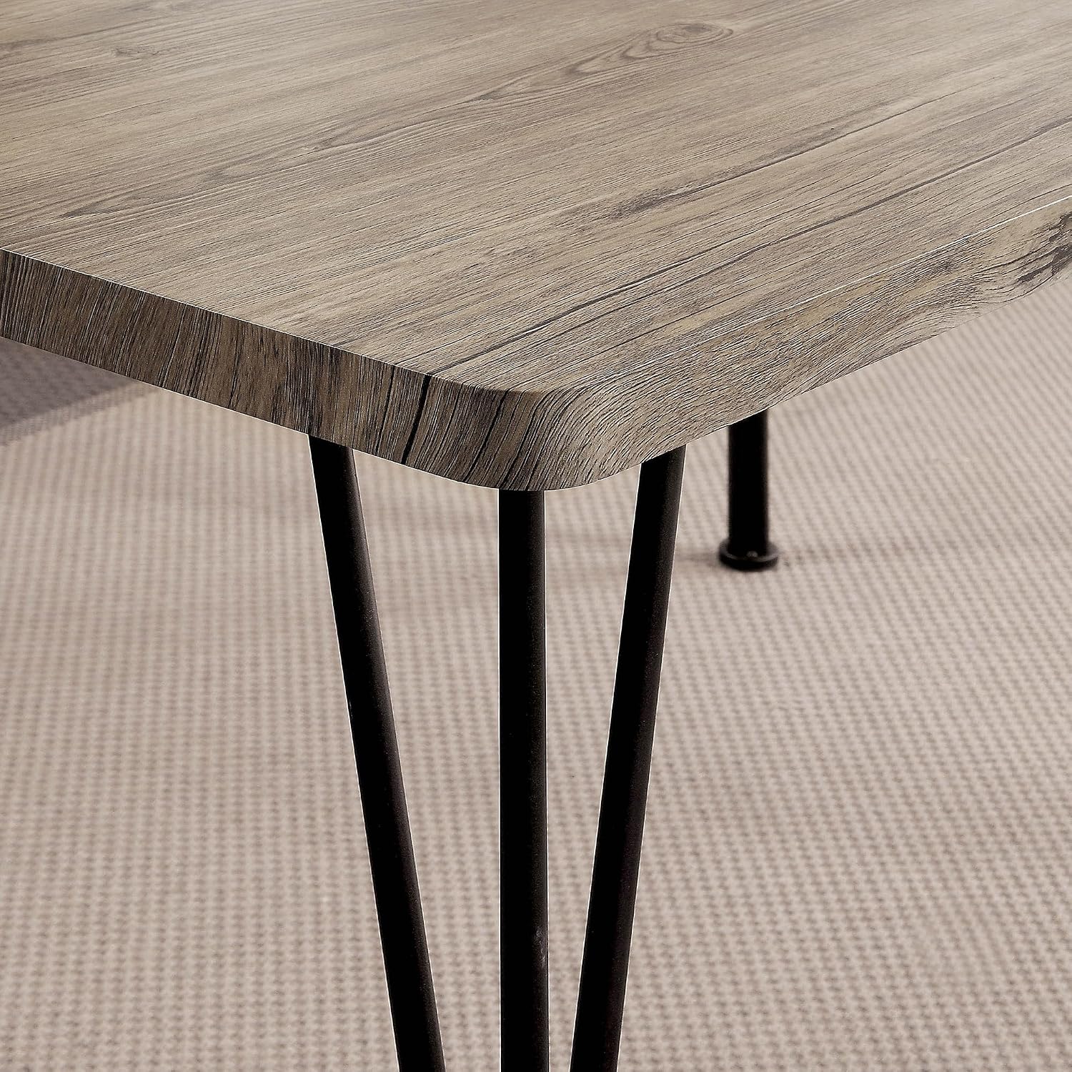 24/7 Shop at Home Laris Dining Table Set, Antique Brown