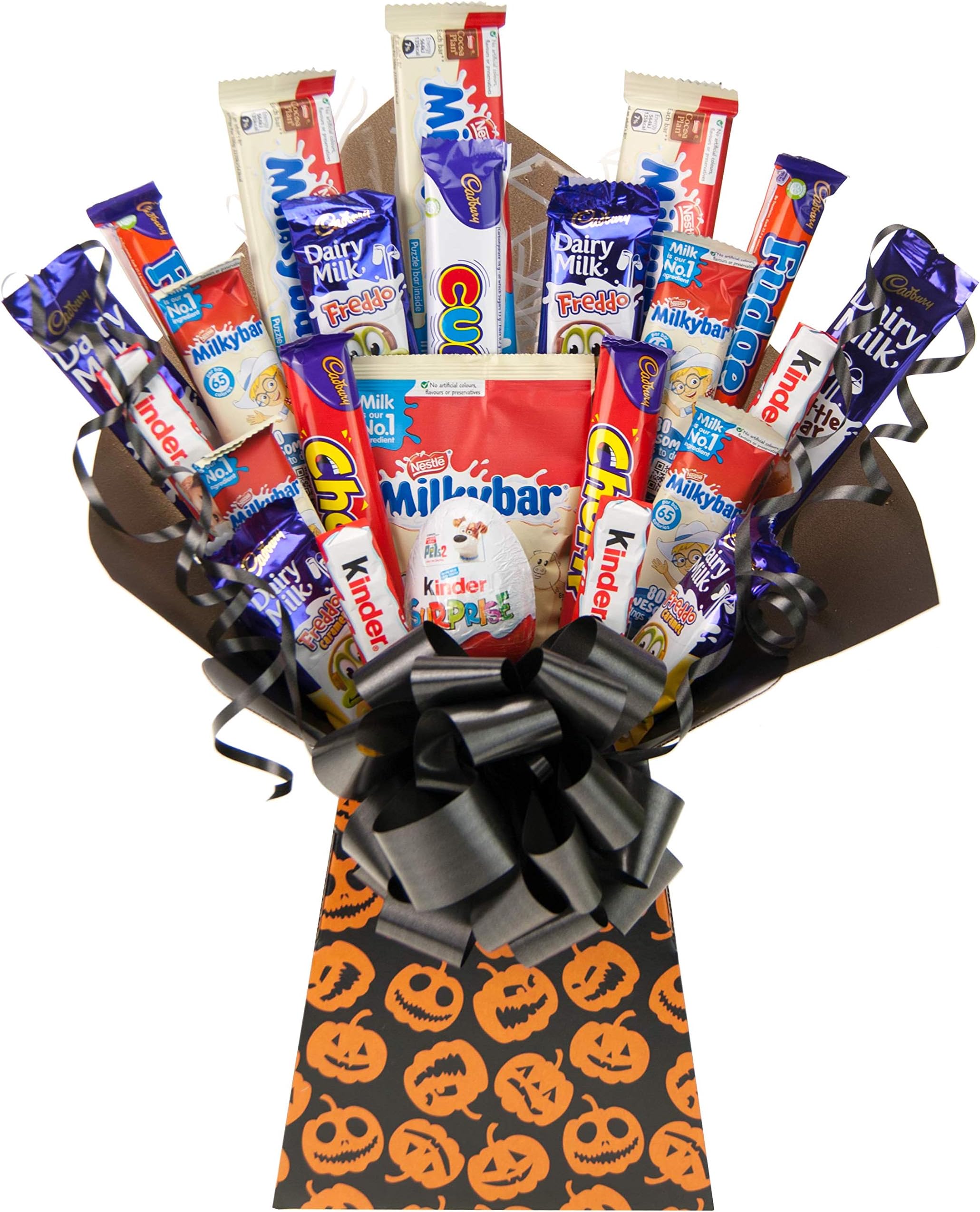 Chocoholic Bouquet Kids Favorites Halloween Treats Chocolate Bouquet Pumpkins