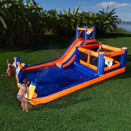 Miniatura 2 de Bahía pirata, combo de parque acuático inflable para saltar por Blast Zone