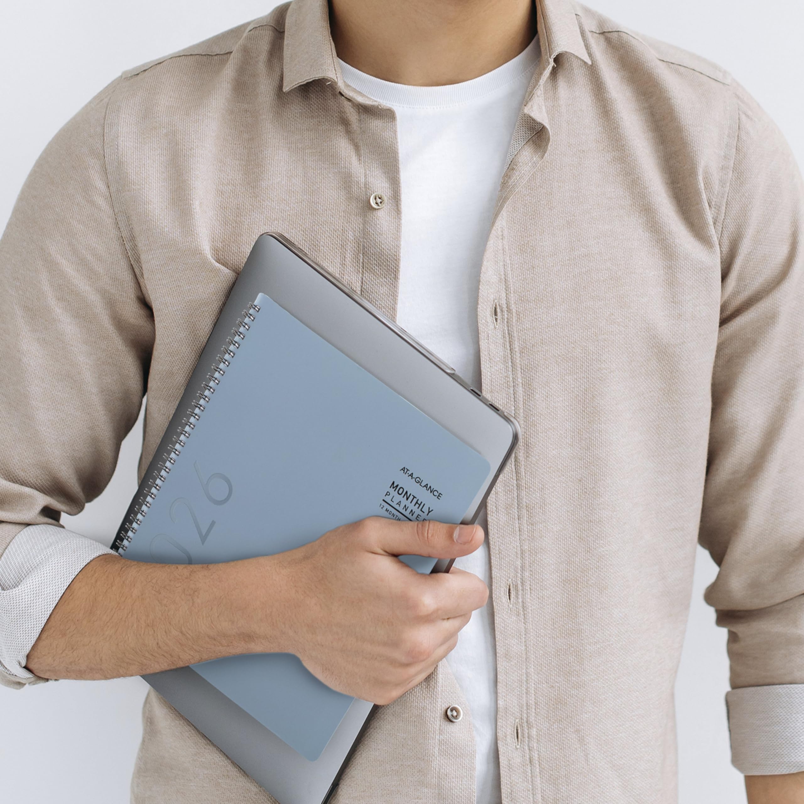 AT-A-GLANCE Agenda 2026, mensile, 22,9 x 27,9 cm, grande, contemporaneo, con motivo a pioggia (70250 x 2026)