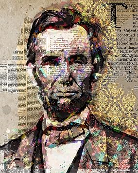 Govivo Abraham Lincoln - Wall Decor Art Print - 8x10 unframed artwork printed on photograph paper