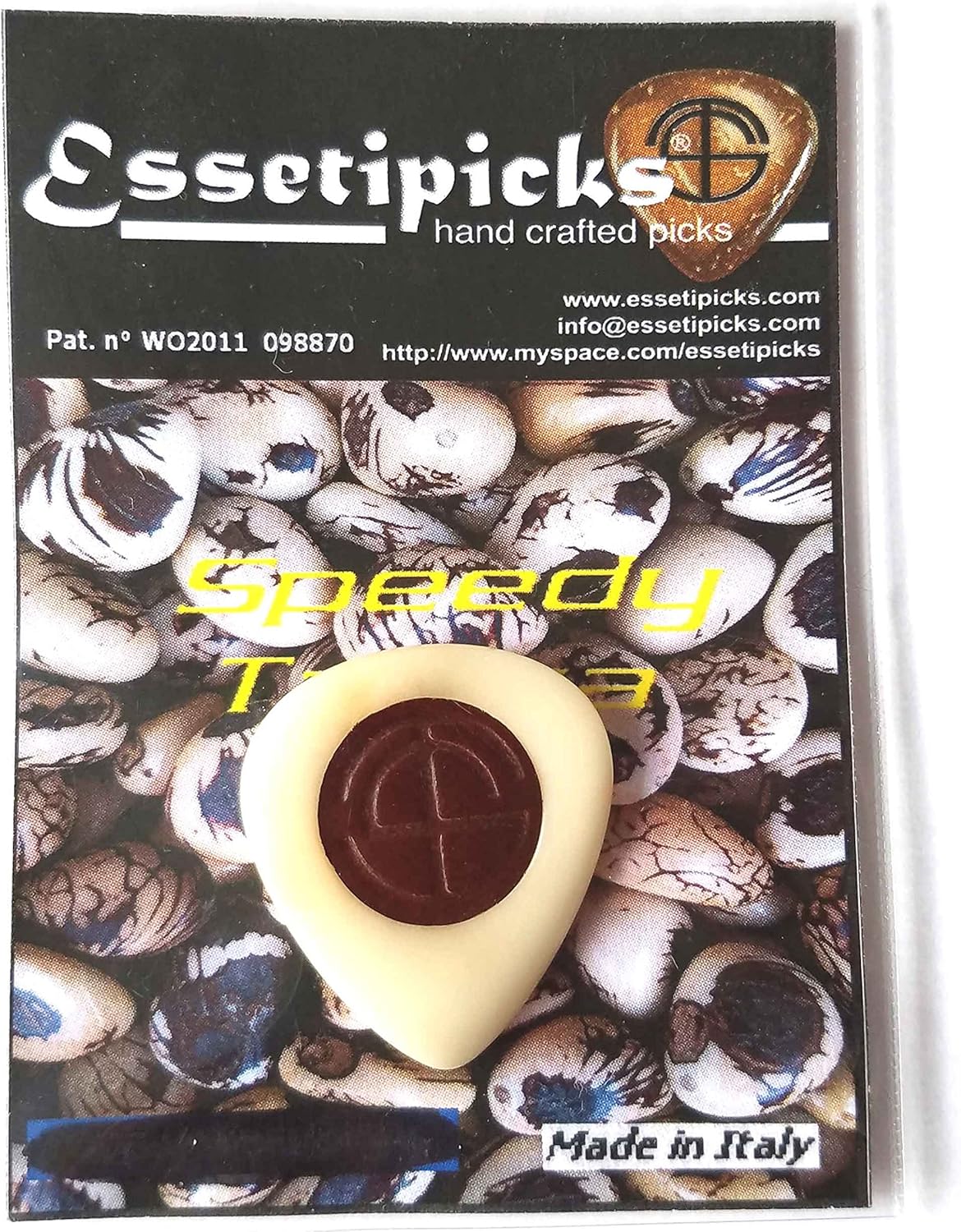 Speedy Tagua Dark Brown ギターピック