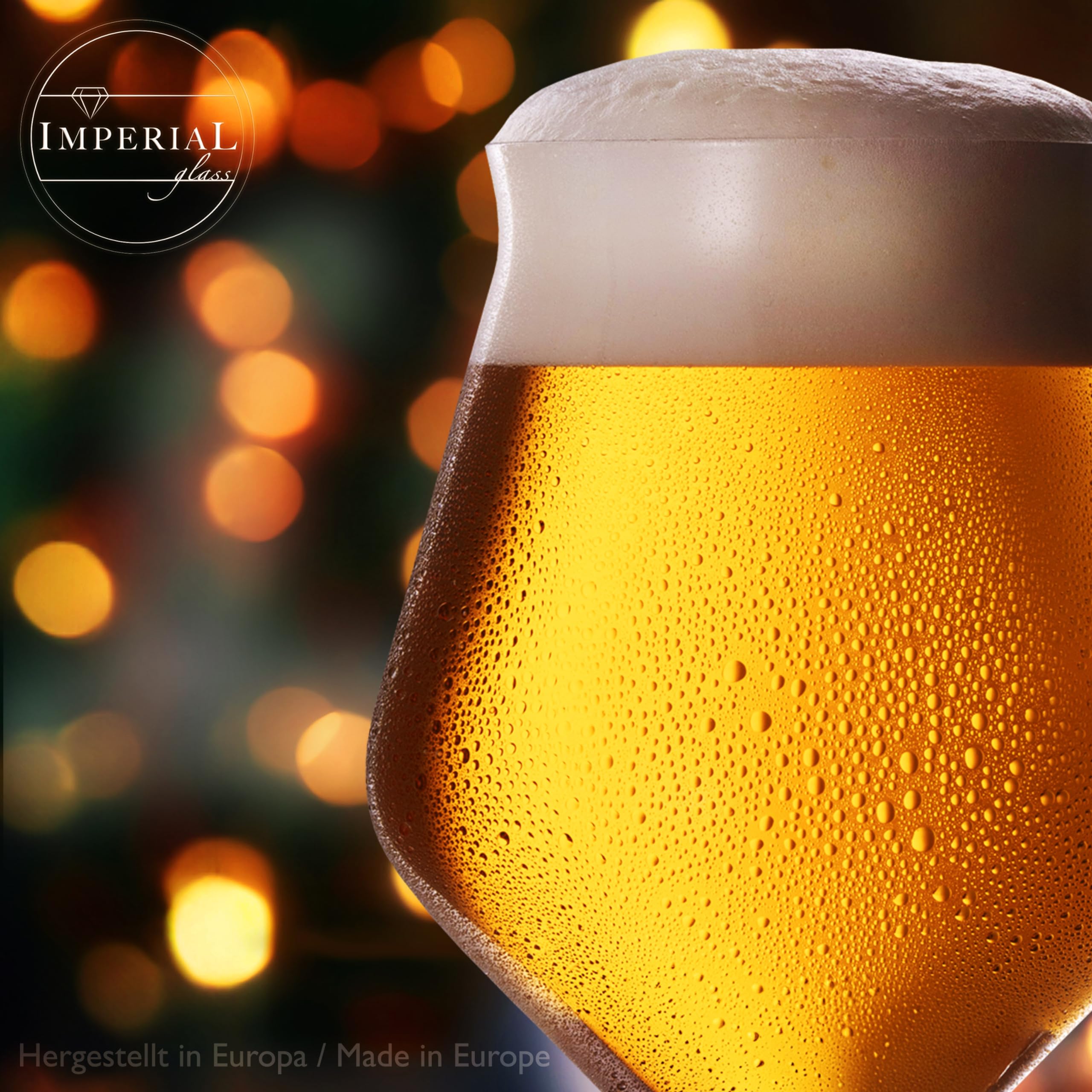 Lot de 6 verres à bière 400 ml (max. 460 ml) - En verre cristal - Passe au lave-vaisselle - Verres à bière artisanaux