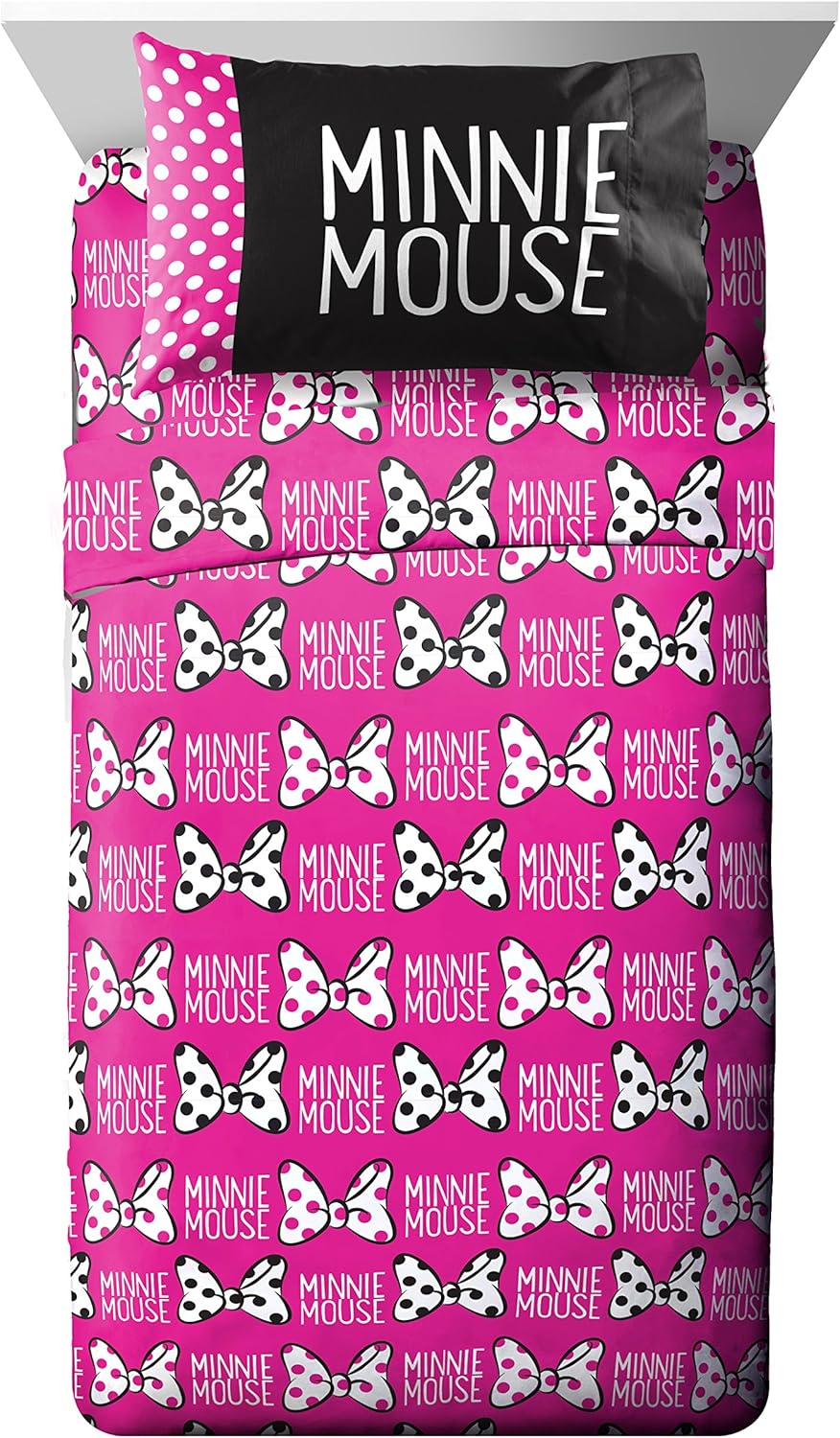 Disney All About The Dots Minnie Mouse Twin 3Piece Sheet Set