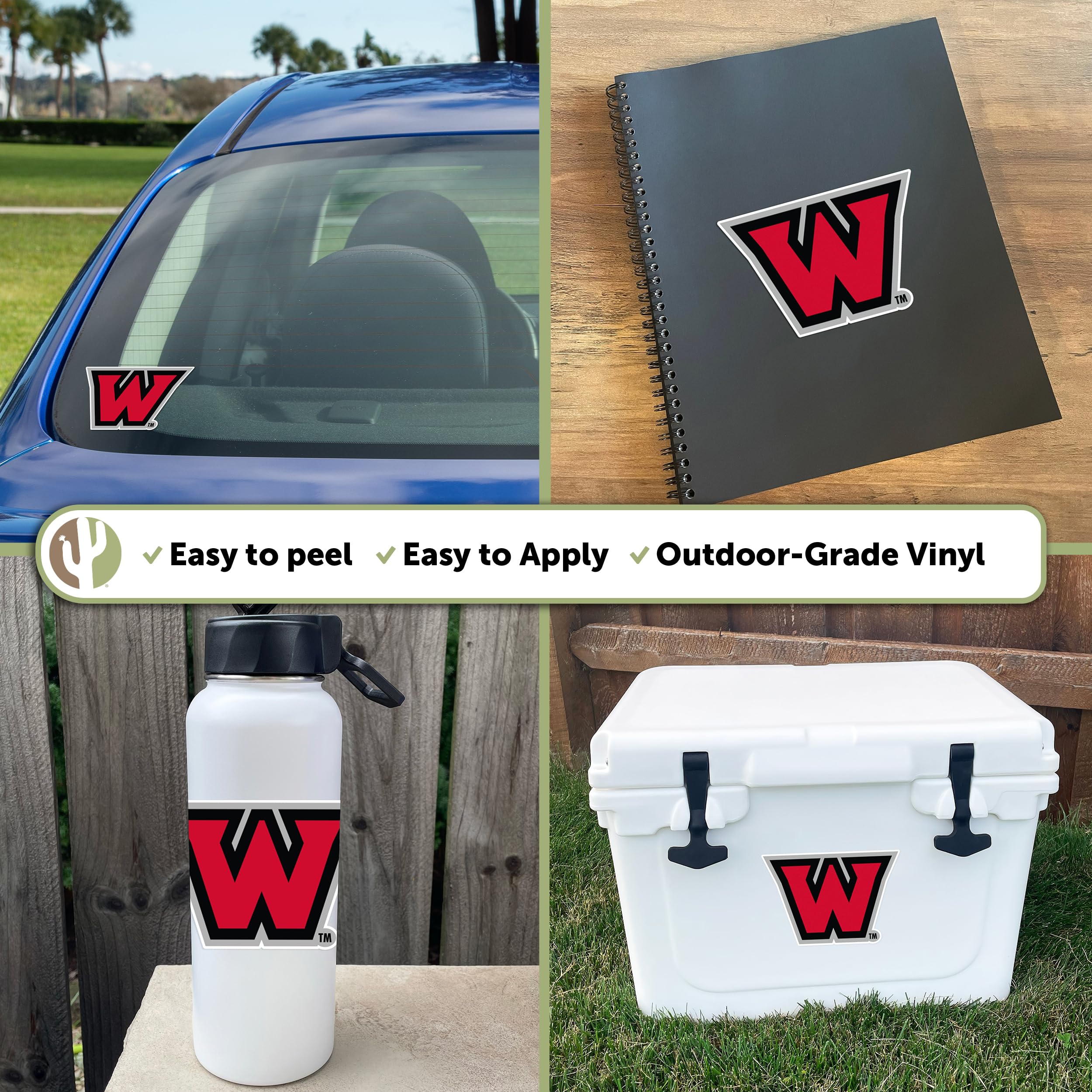 Oregon State University Sticker Decal - Desert Cactus Design, Vinyl For Laptop, Car, Water Bottle - View #2