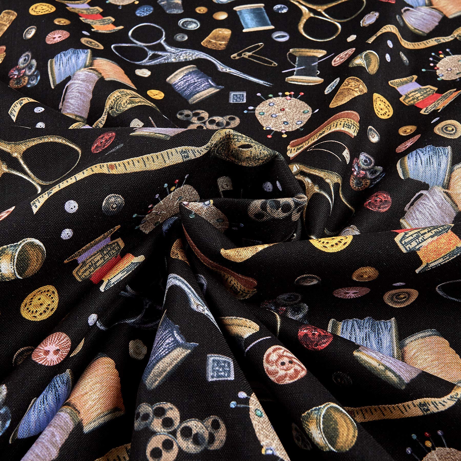 Stitch In Time Notions Black, Fabric by the Yard - Image 4