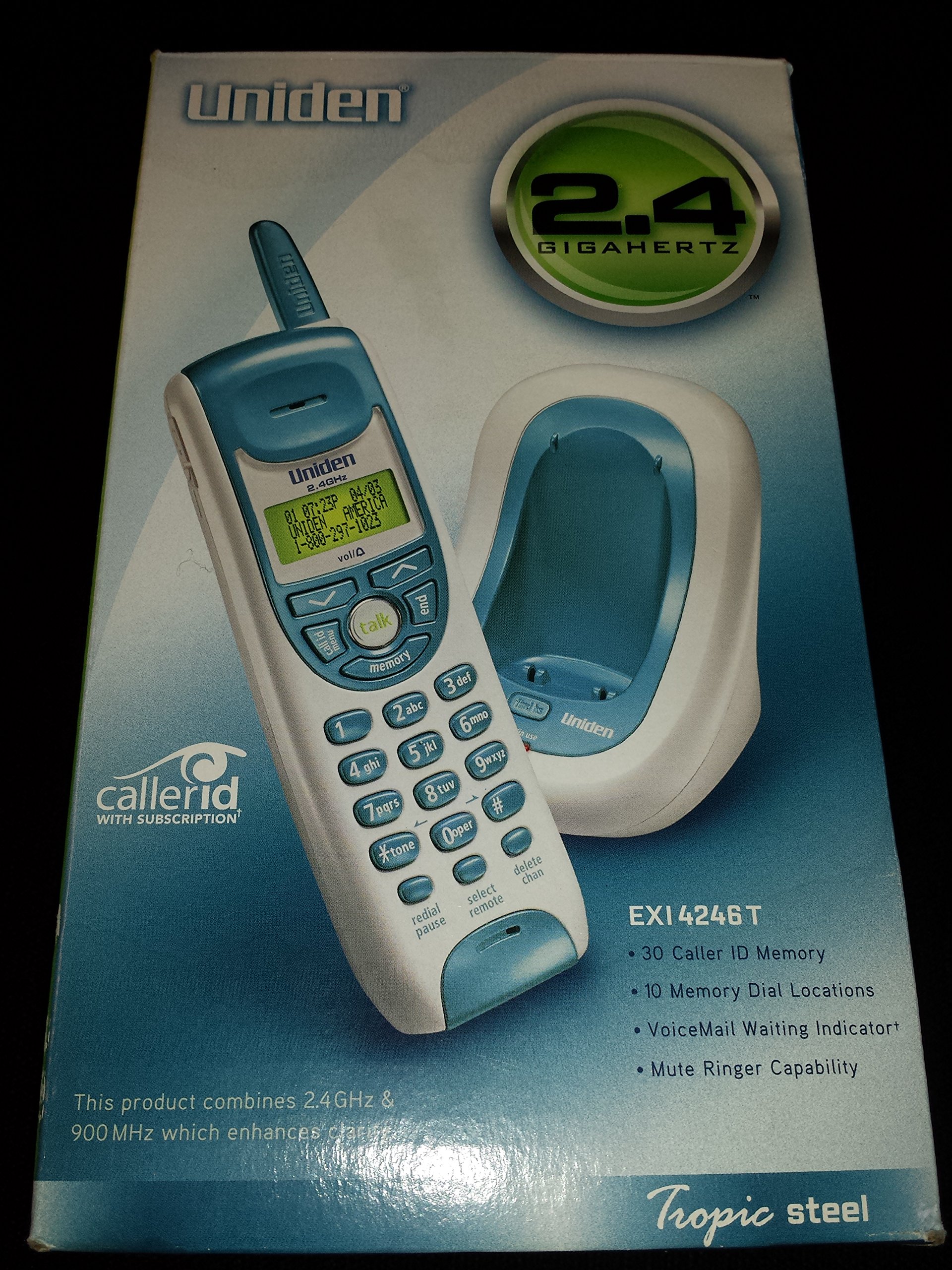 Uniden Exi4246 Ghz Extended Range Compact Cordless Caller