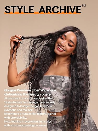Miniatura 3 de GORGIUS Pelucas suaves de cabello humano ondulado bohemio sin pegamento con encaje frontal, listas para llevar, con línea de cabello predepilada y