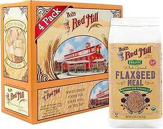 Bob's Red Mill Resealable Organic Brown Flaxseed Meal, 16 Oz (4 Pack)