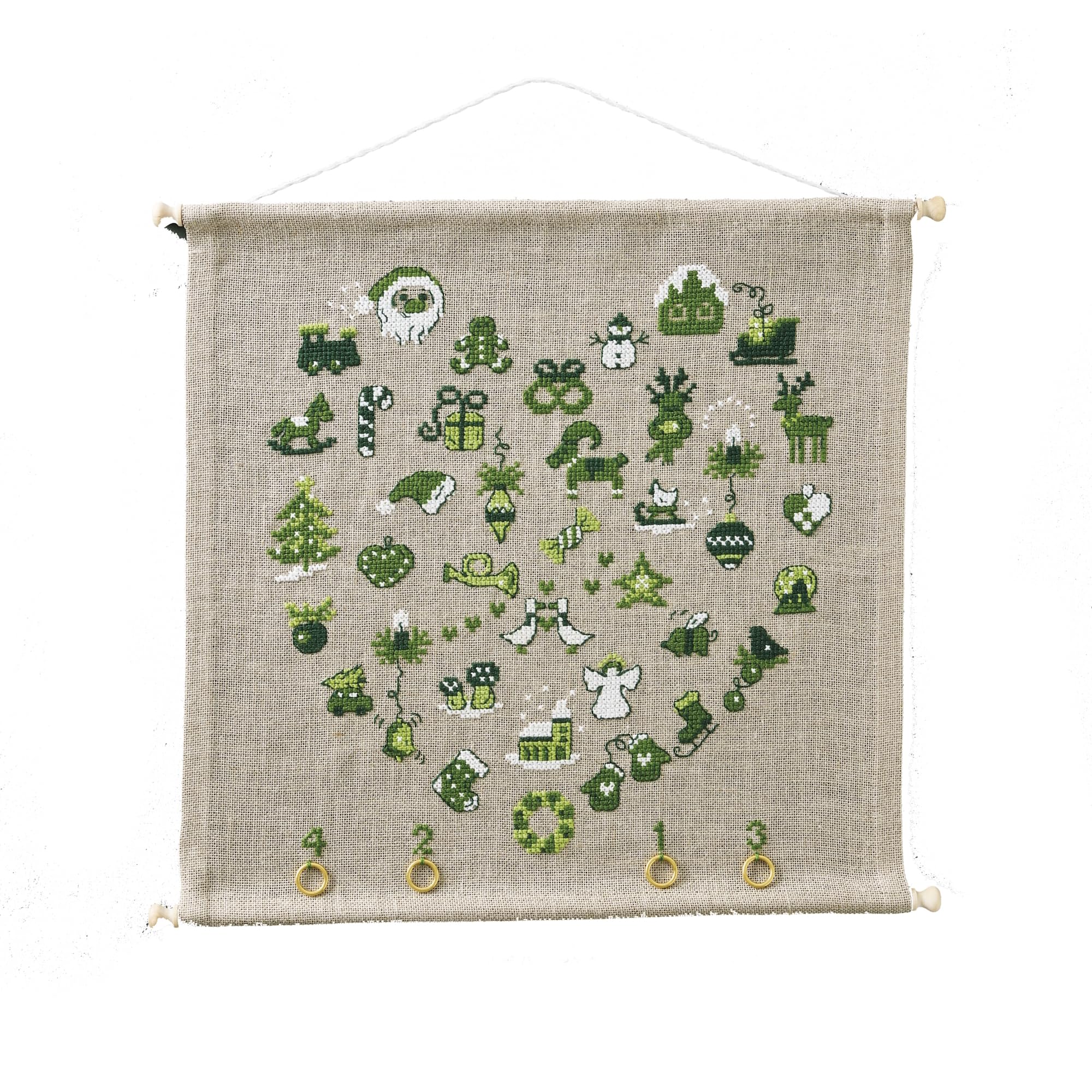 Permin Counted Cross Stitch Kit - Heart Advent