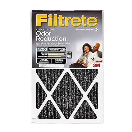 Filtrete Allergen Defense Odor Reduction Filter, MPR 1200, 16 x 20 x 1-Inches, 4-Pack