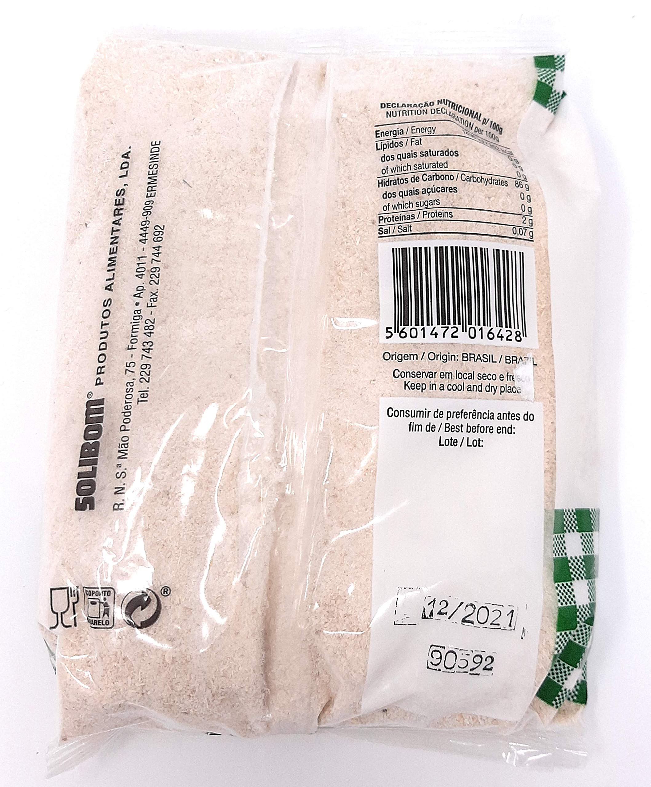 Harina de Mandioca (Yuca) 400gr - 100% Natural y Sin Gluten - Vegan - Farinha de Mandioca de Brazil