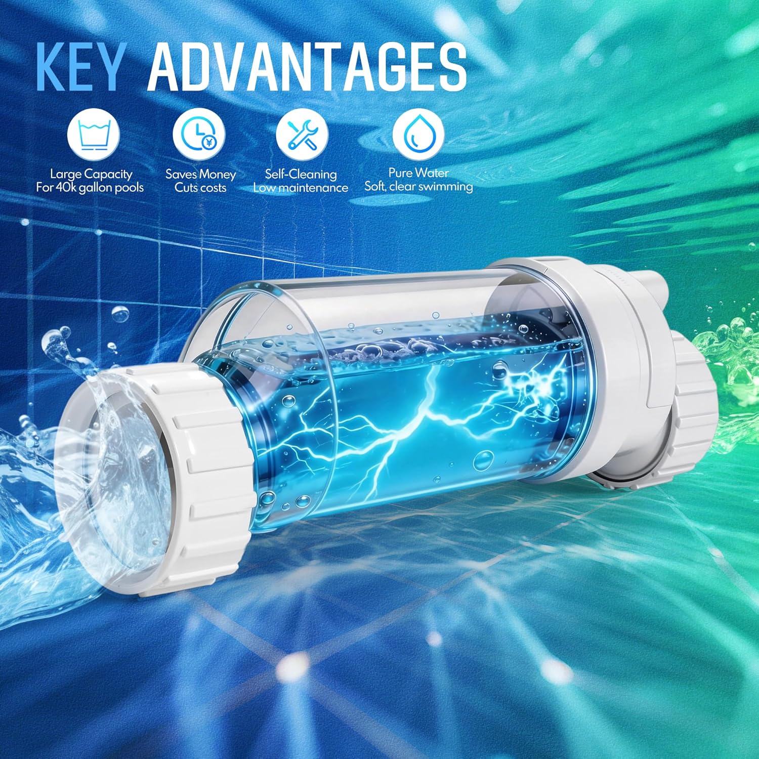 T-15 Salt Cell Replacement for Hayward W3T-CELL-15 fits AquaRite ProLogic ProLogic & More - 40K Gallon Pools