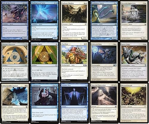 Miniatura 5 de Baraja Spirit Commander AzulBlanca - Hecho a medida - Elite - MTG - EDH - 100 cartas