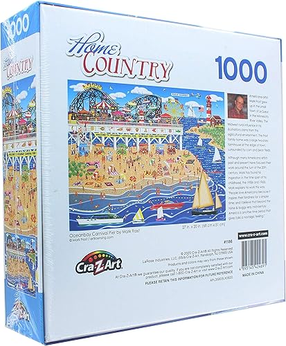Miniatura 3 de RoseArt - Home Country - Oceanbay Carnival Pier - Rompecabezas de 1000 piezas para adultos