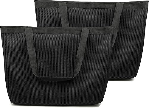 LAMINET Bolsa de compras XL reutilizable resistente - Capacidad para hasta 50 libras, color negro