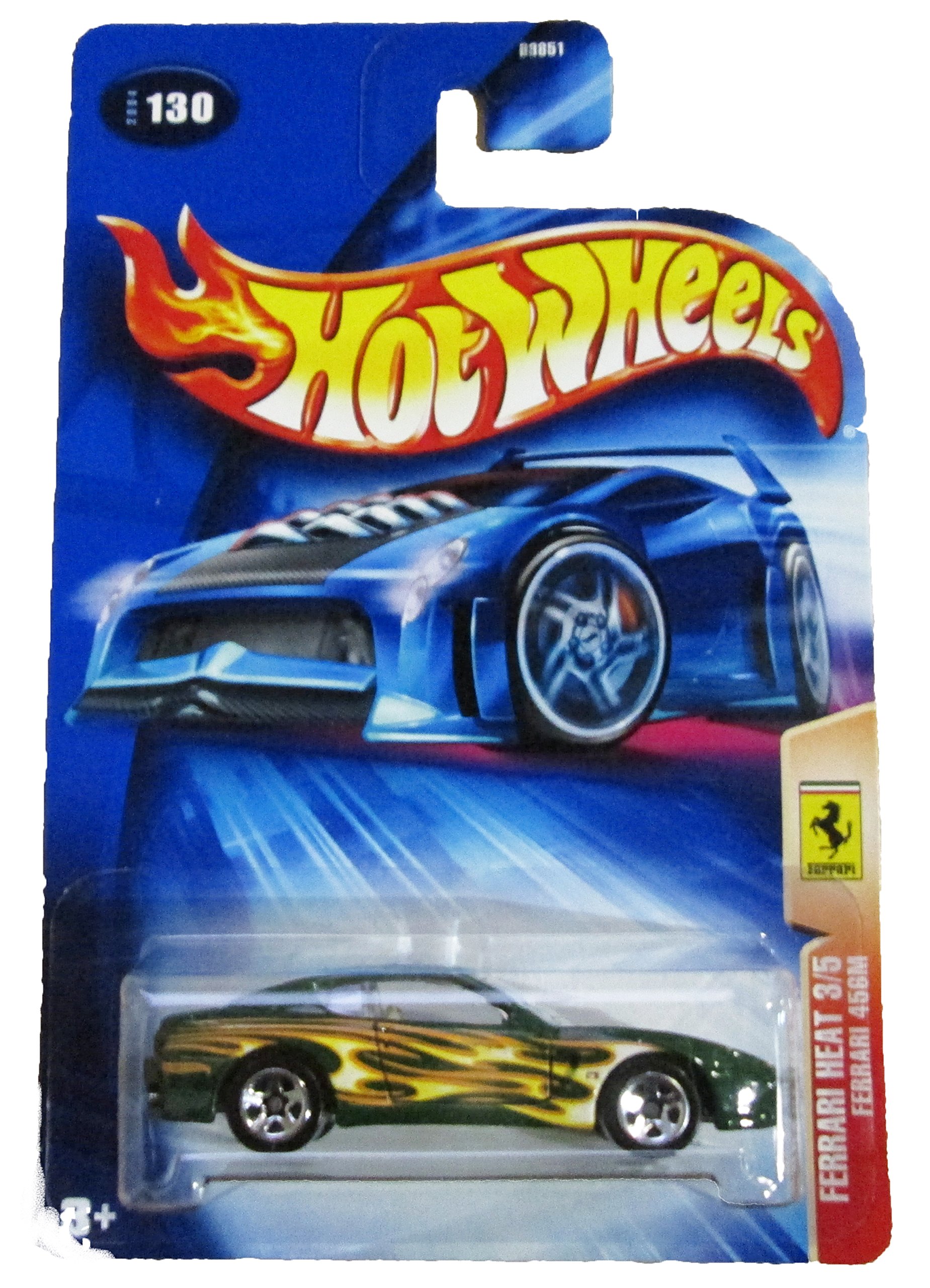Hot Wheels - 2004 Ferrari Heat 3/5 - #130 - Ferrari 456M (green) w