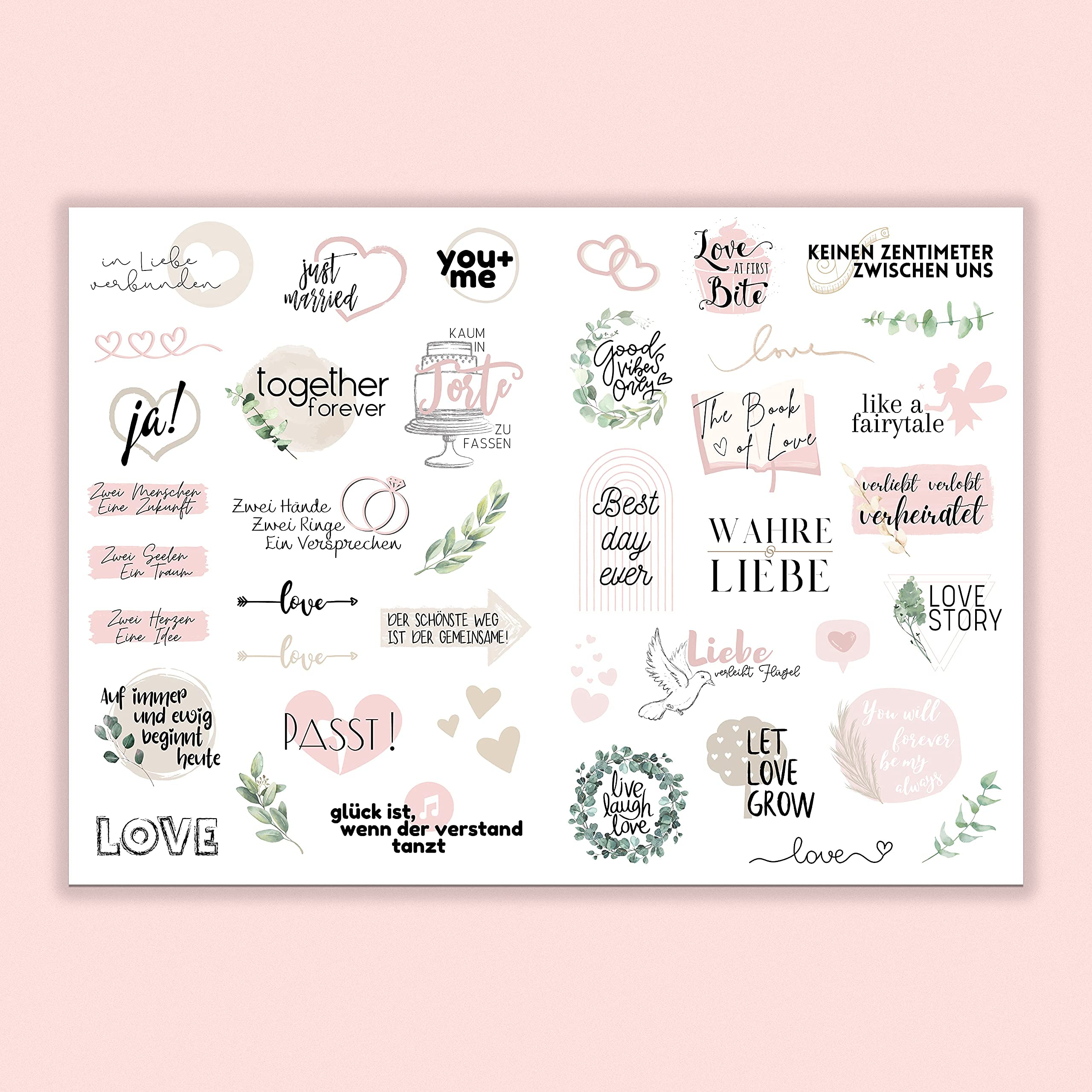 Bruiloft gastenboek stickers | Bonjour to you